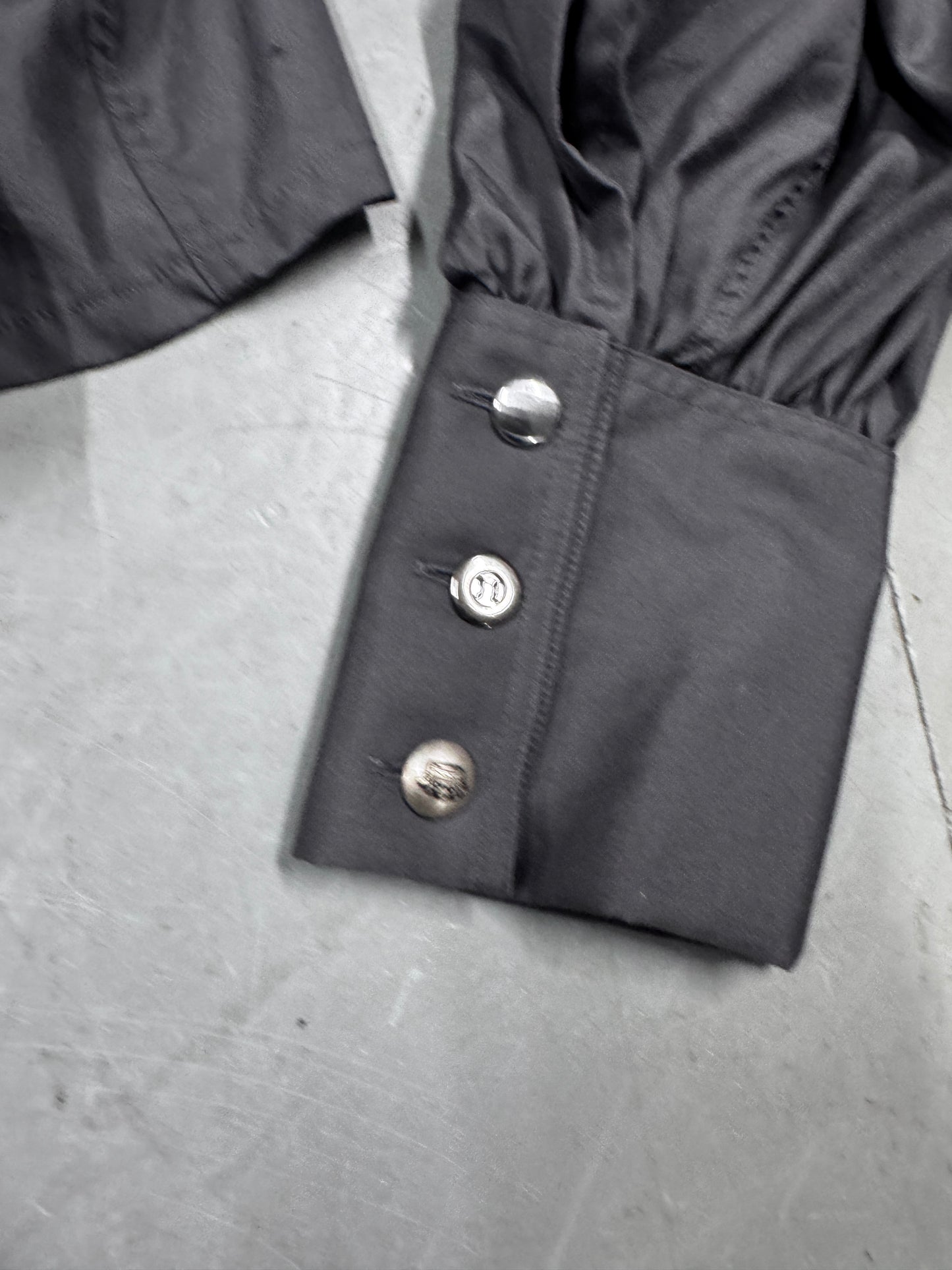 Nemeth Twist Sleeve Mixed Button Shirt