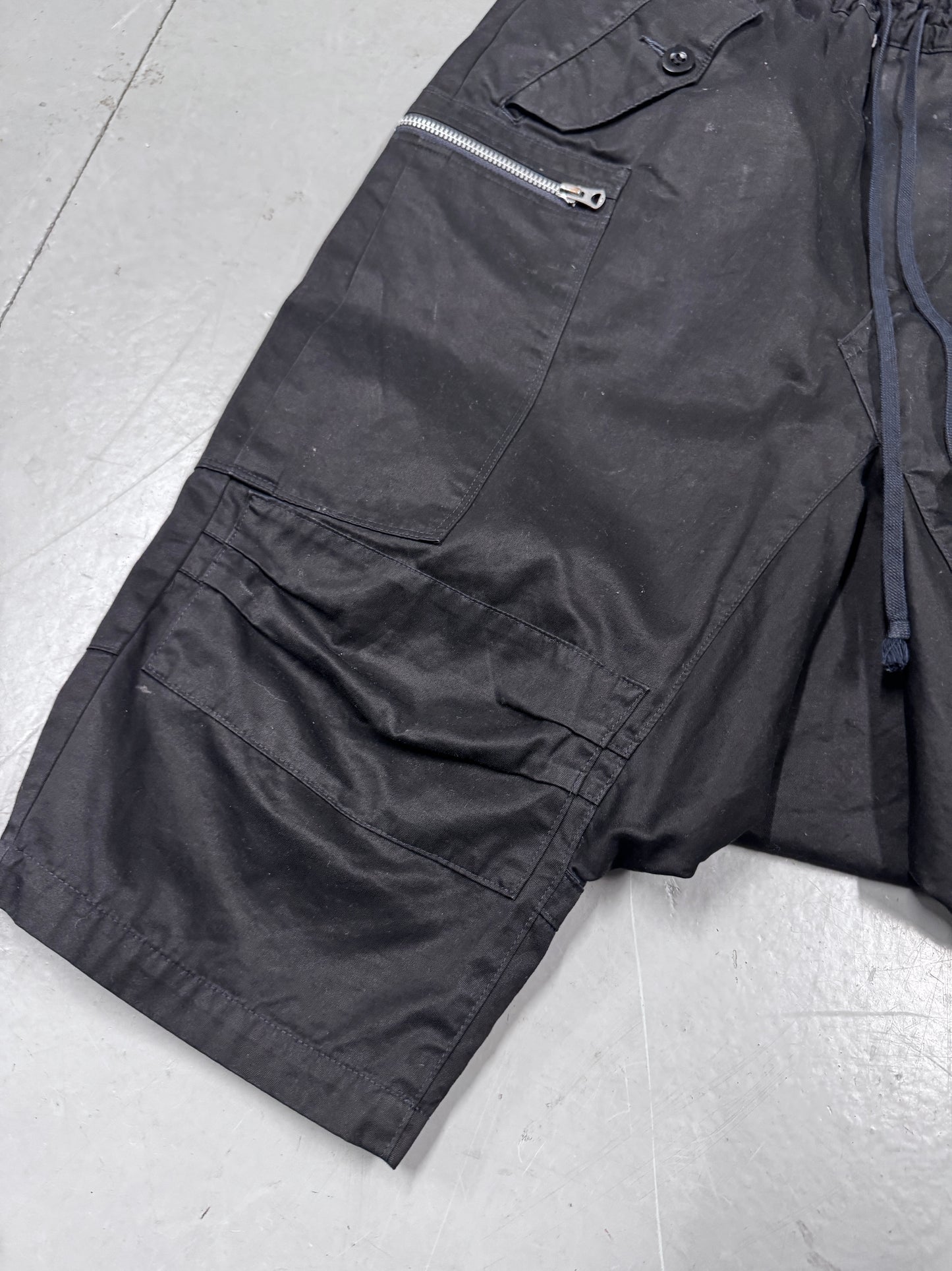 Junya Watanabe Man CDG Drop Crotch Zipper Shorts