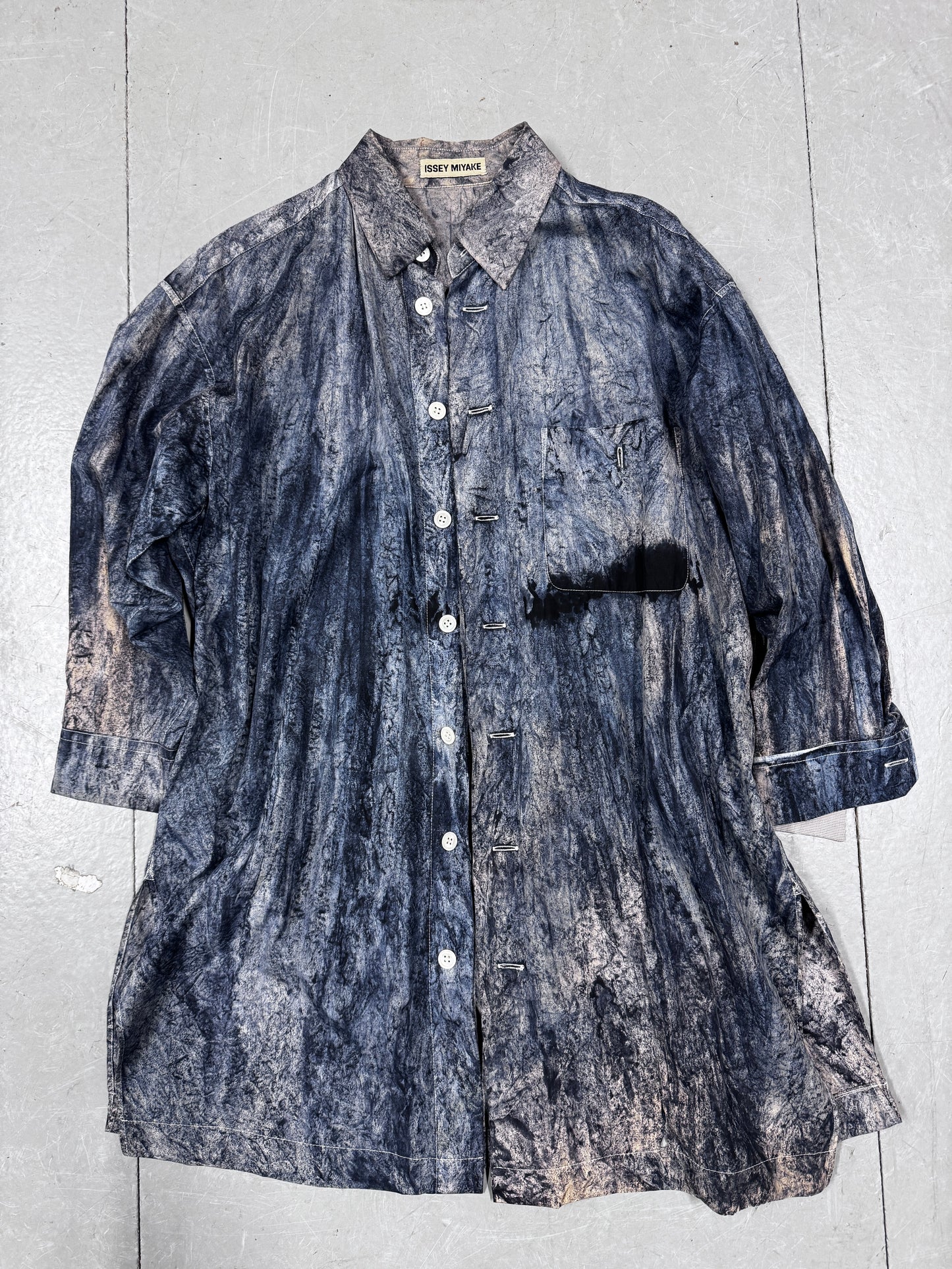 Issey Miyake 90s mix dye shirt