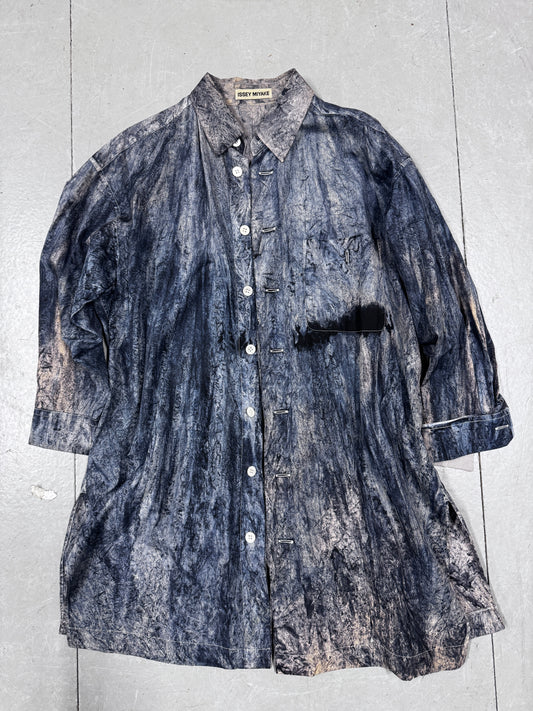 Issey Miyake 90s mix dye shirt