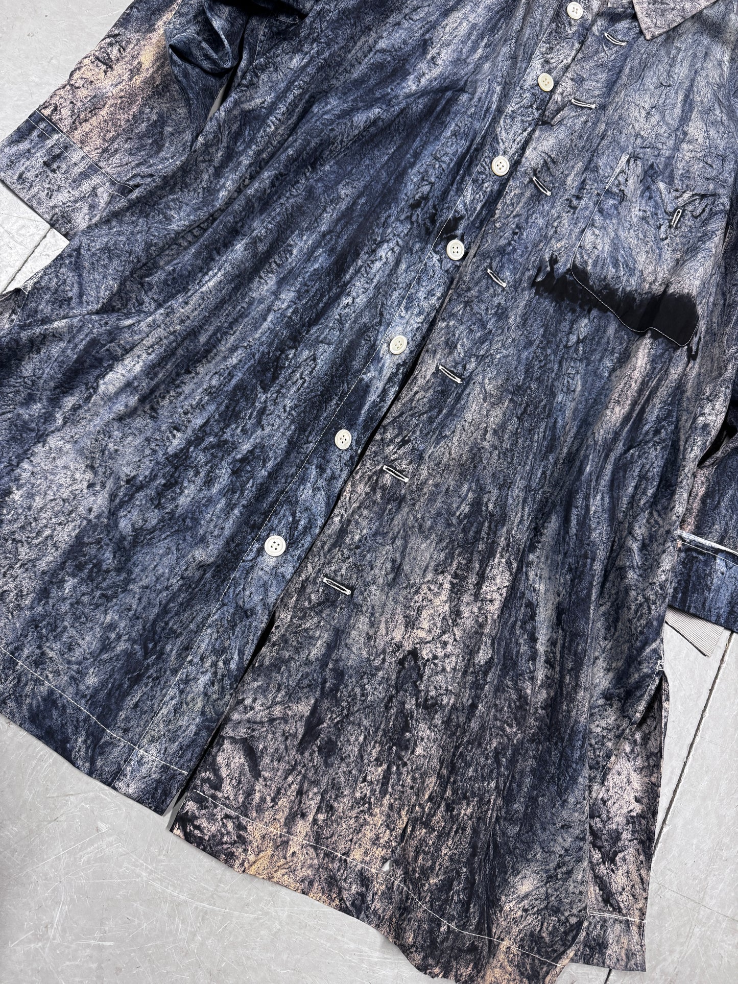 Issey Miyake 90s mix dye shirt