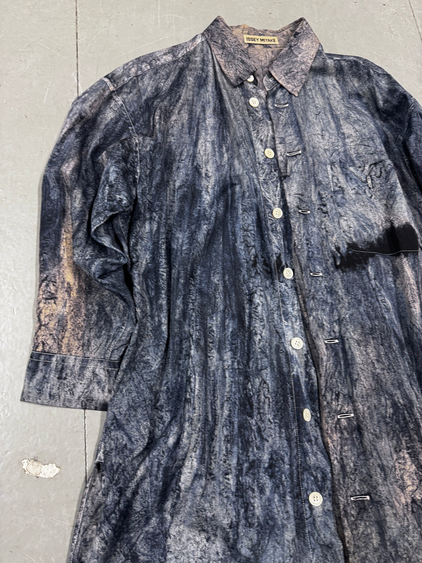 Issey Miyake 90s mix dye shirt