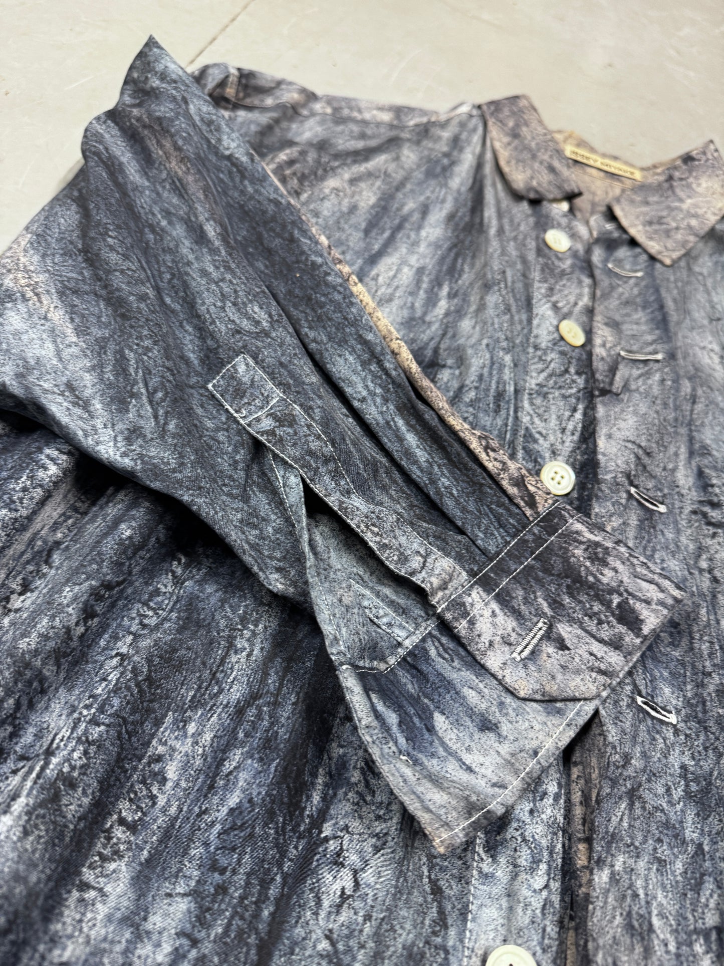 Issey Miyake 90s mix dye shirt
