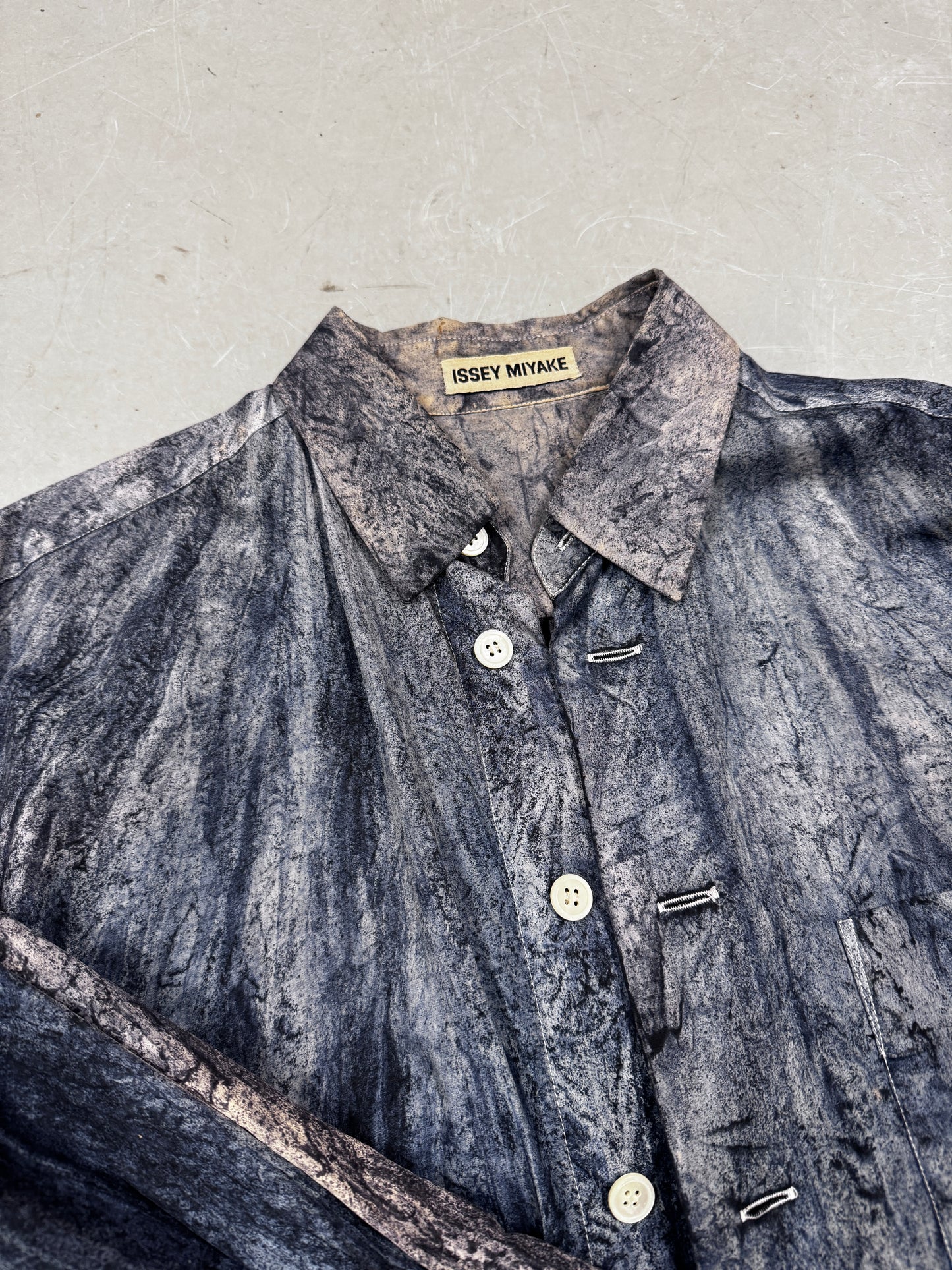 Issey Miyake 90s mix dye shirt