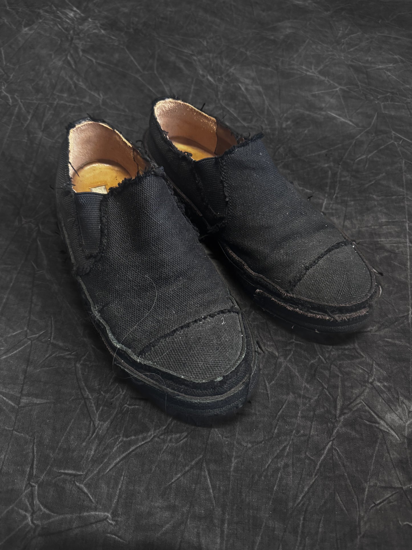Mihara Yasuhiro Distressed Slip On Shoes