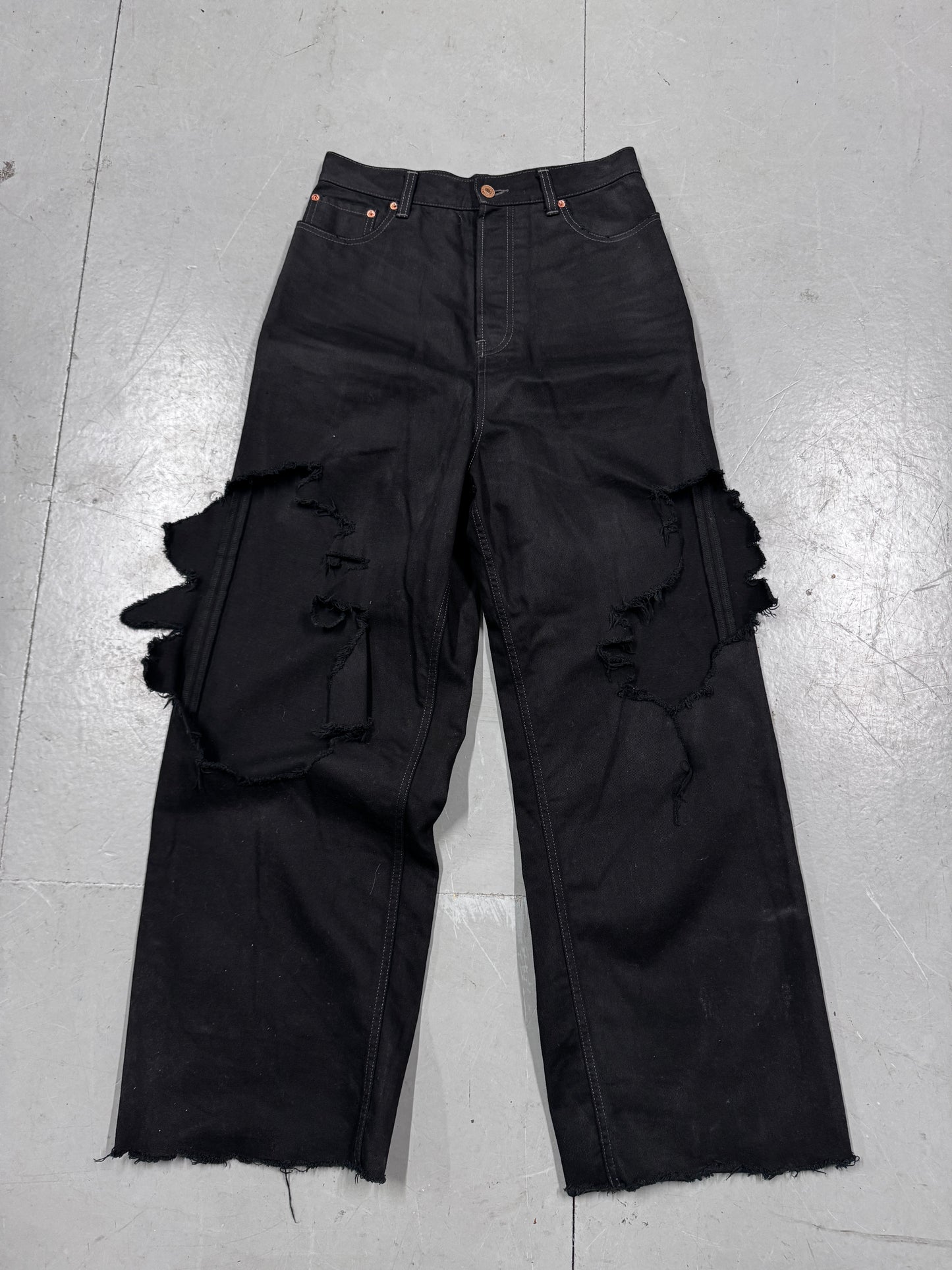 Balenciaga Blowout Brief Wide Jeans