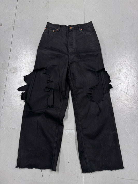 Balenciaga Blowout Brief Wide Jeans