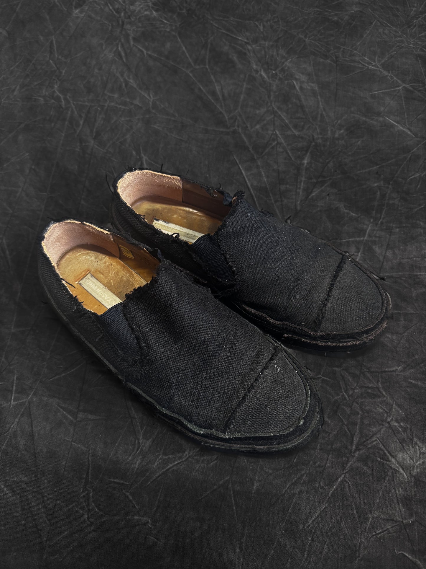 Mihara Yasuhiro Distressed Slip On Shoes