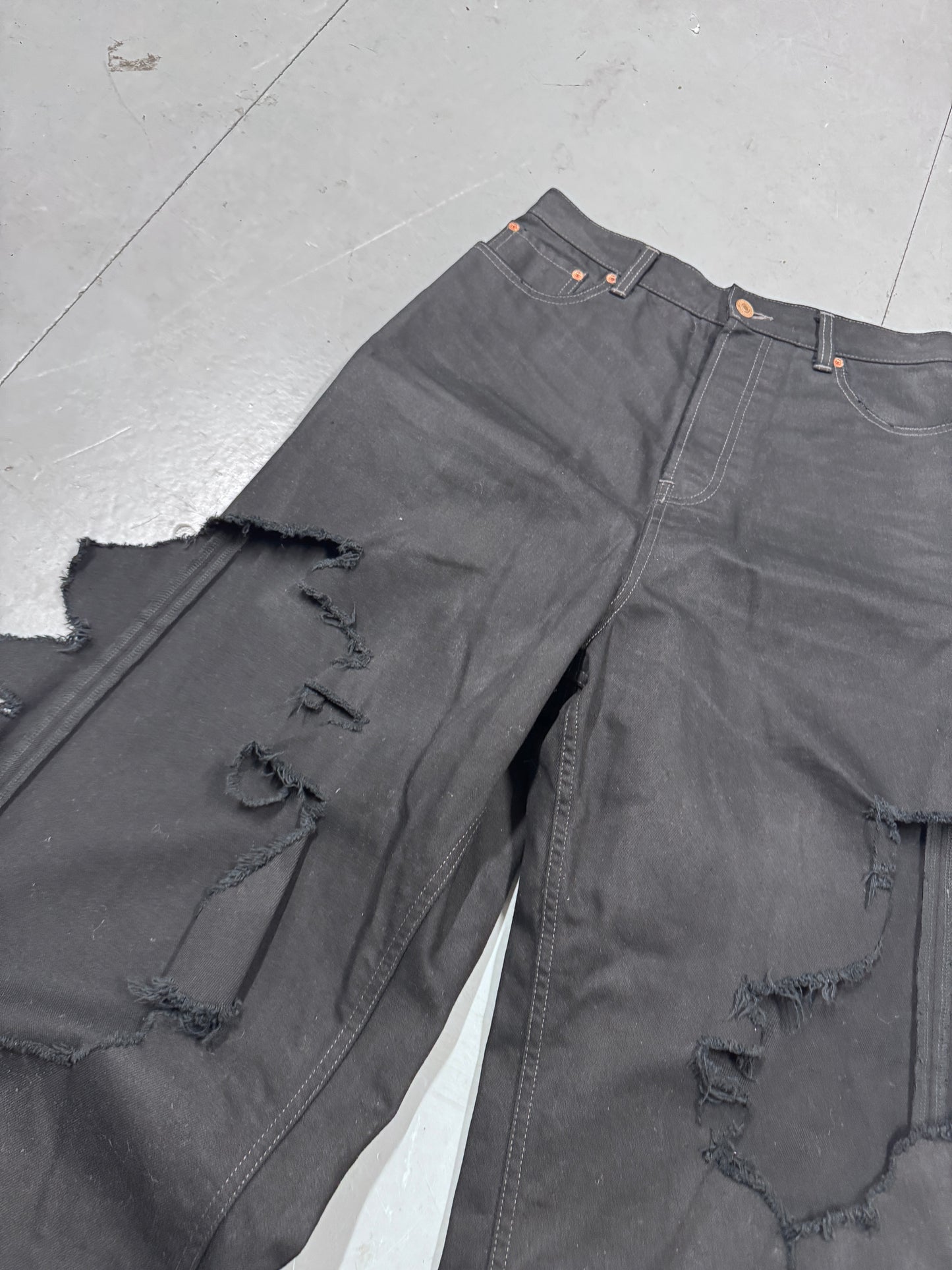 Balenciaga Blowout Brief Wide Jeans