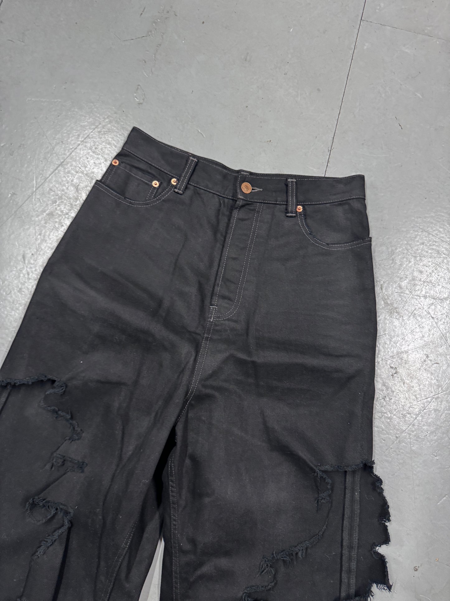 Balenciaga Blowout Brief Wide Jeans