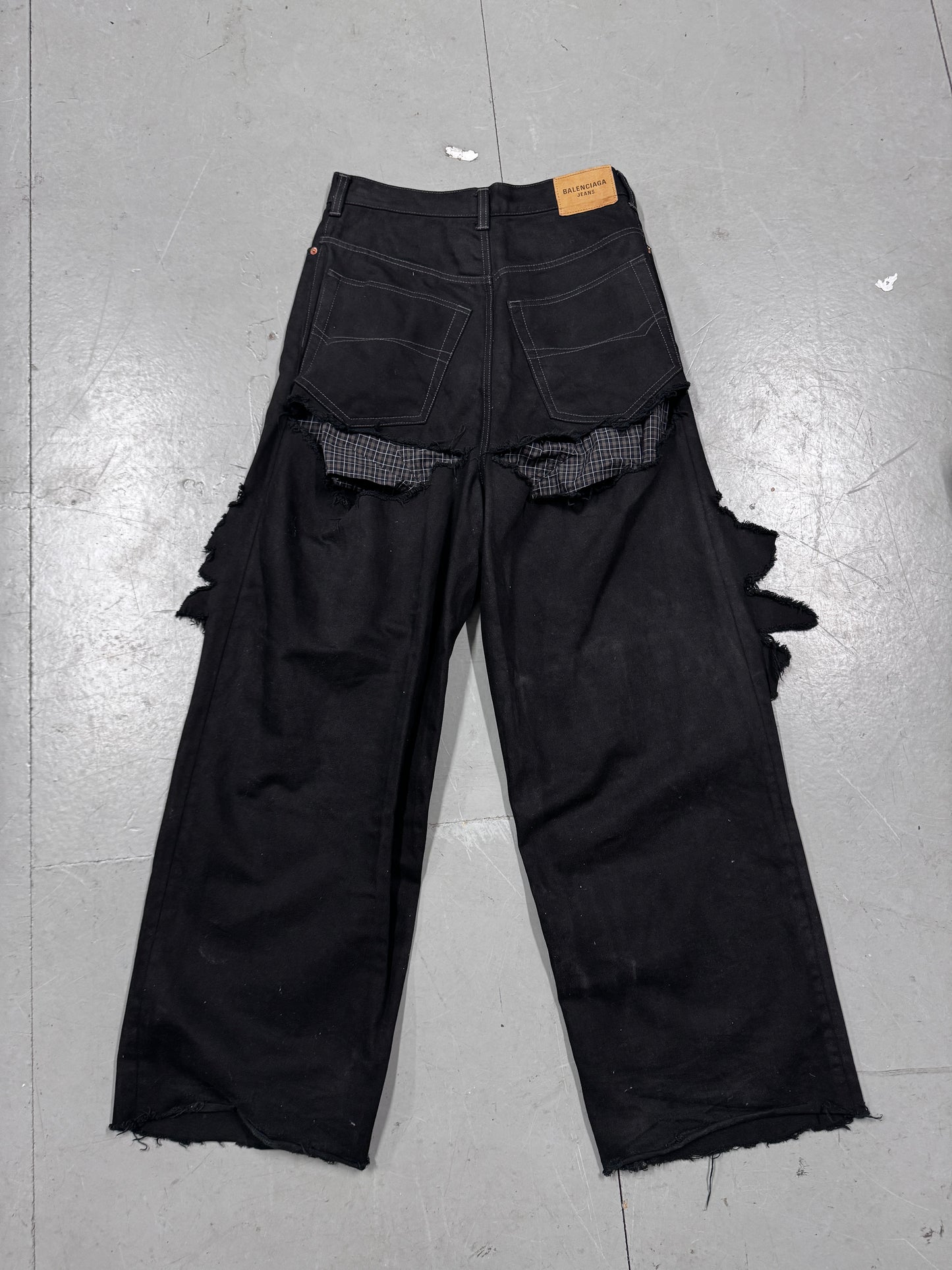 Balenciaga Blowout Brief Wide Jeans