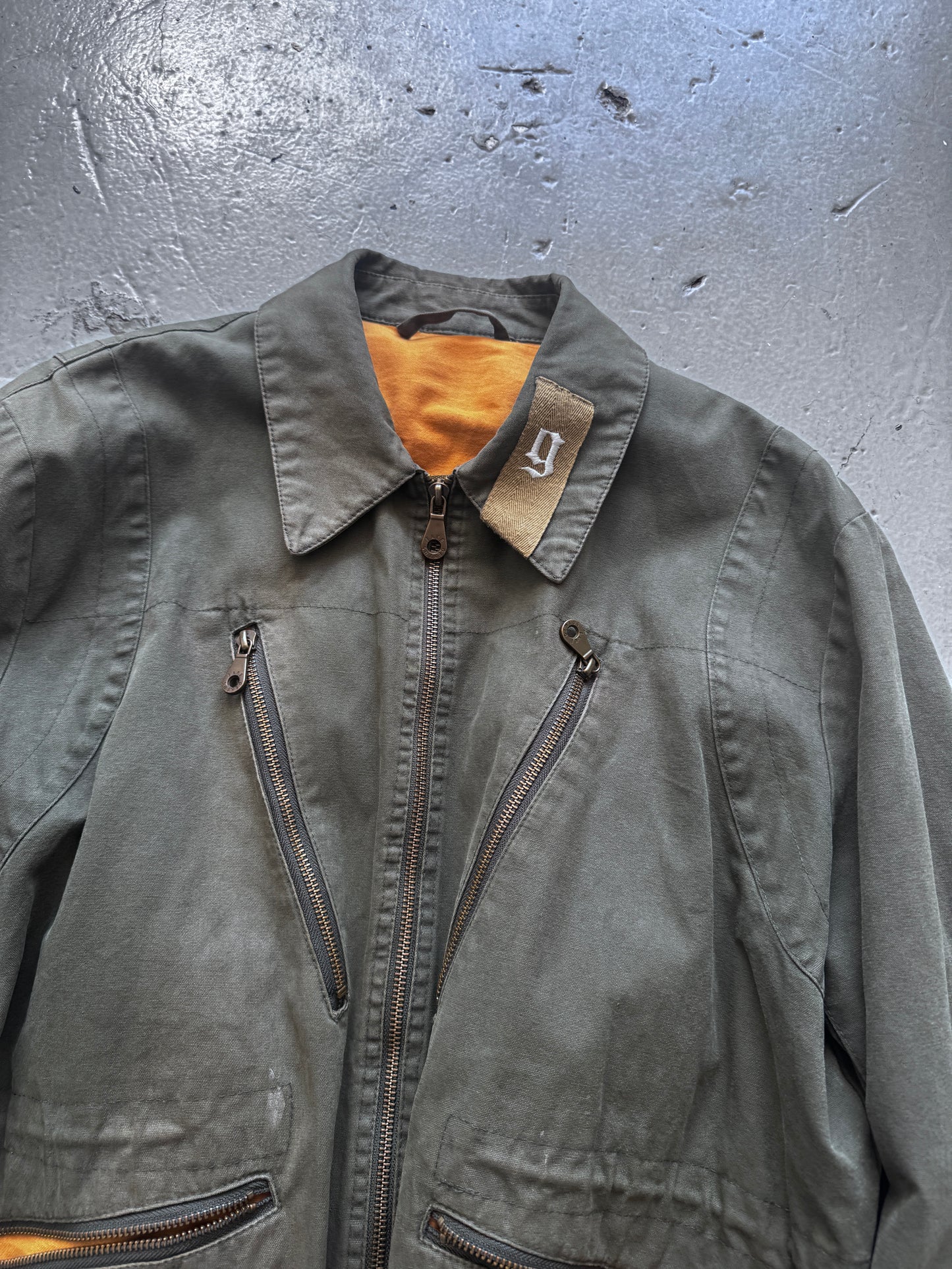 Fake London Genius Zipper Flight Jacket