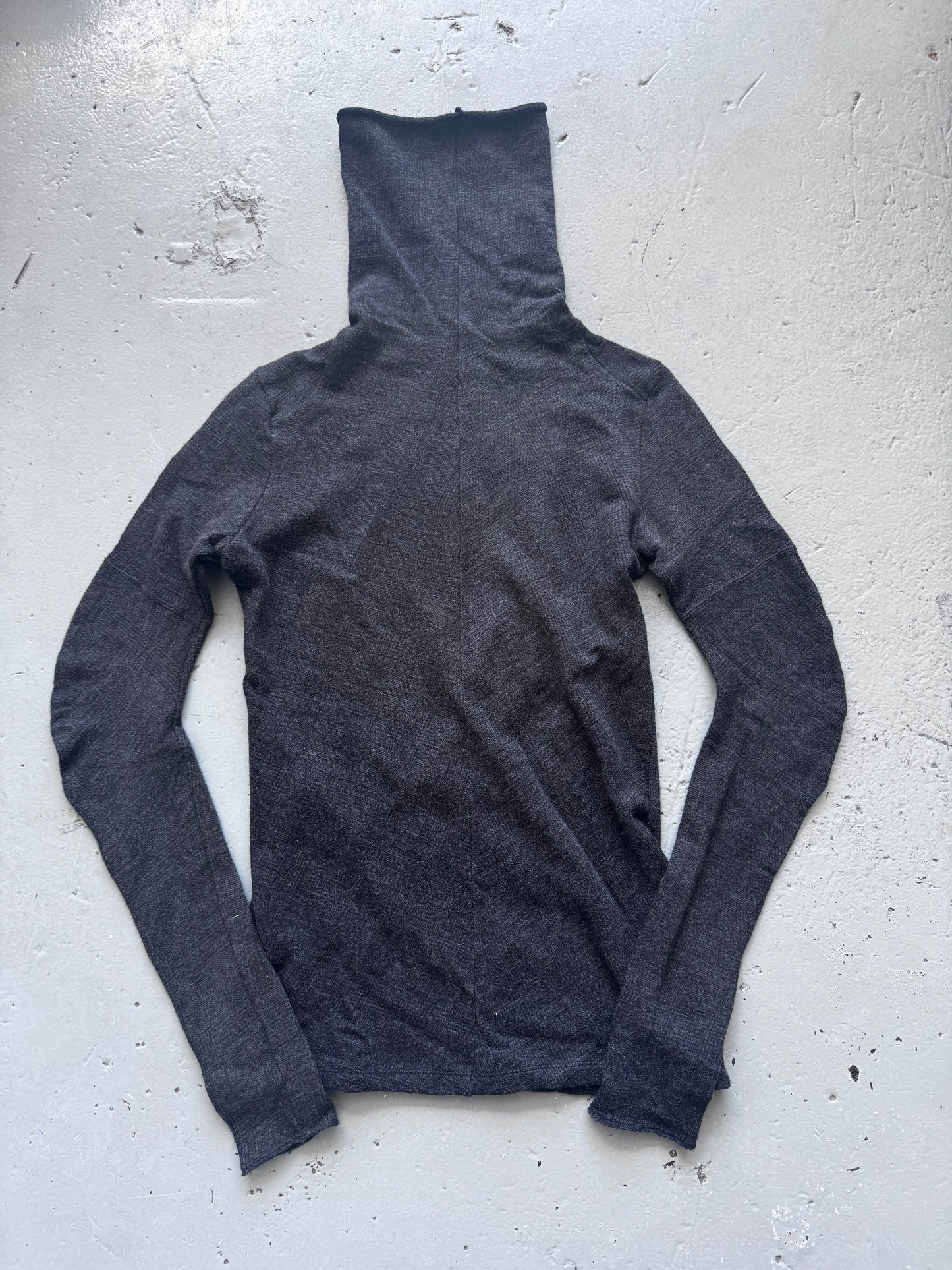 The viridi-anne twist sleeved high neck jumper