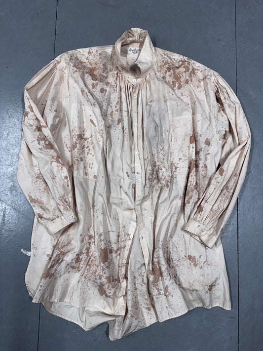 Yohji Yamamoto Pour Homme Blood Splatter Pleat Shirt