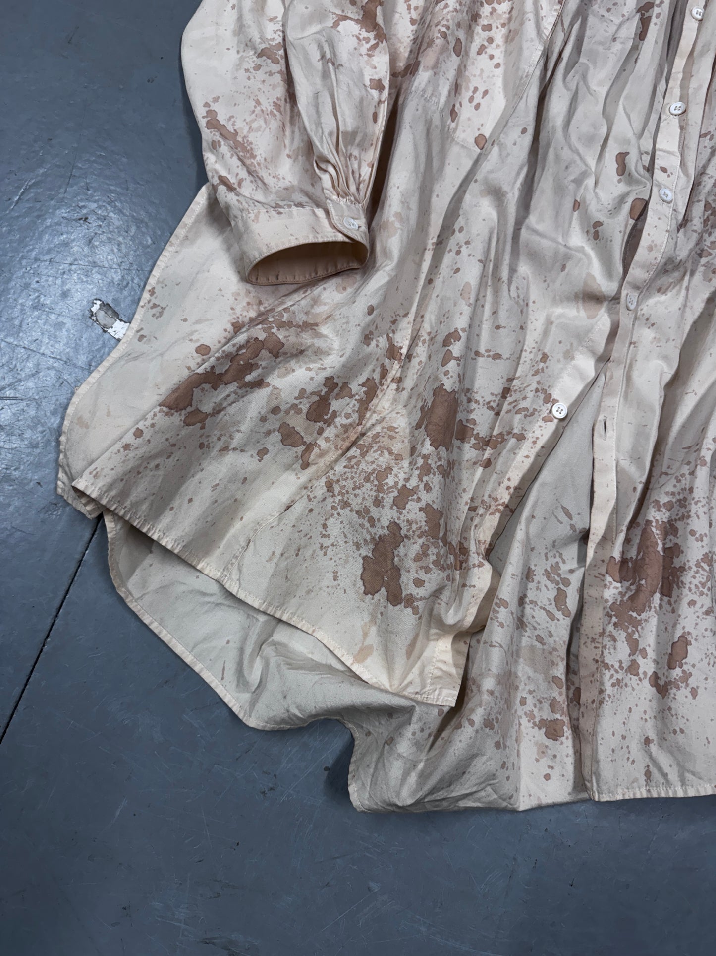 Yohji Yamamoto Pour Homme Blood Splatter Pleat Shirt
