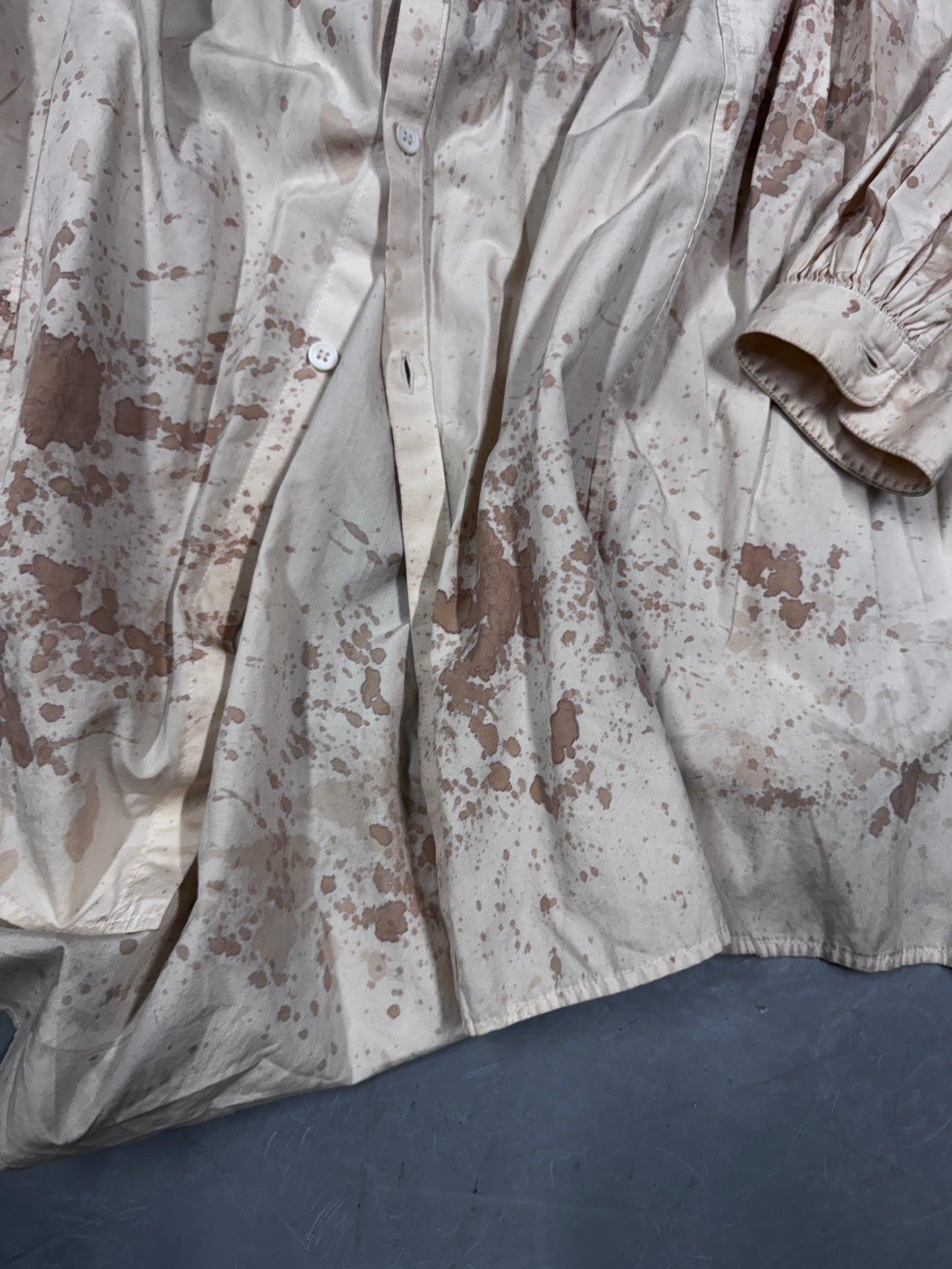 Yohji Yamamoto Pour Homme Blood Splatter Pleat Shirt