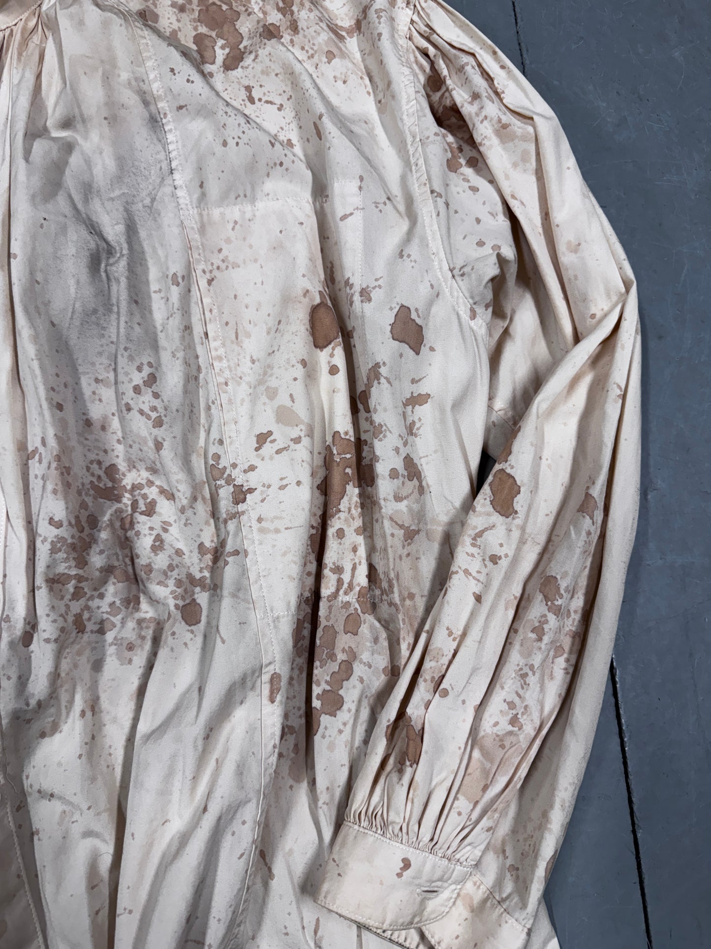Yohji Yamamoto Pour Homme Blood Splatter Pleat Shirt