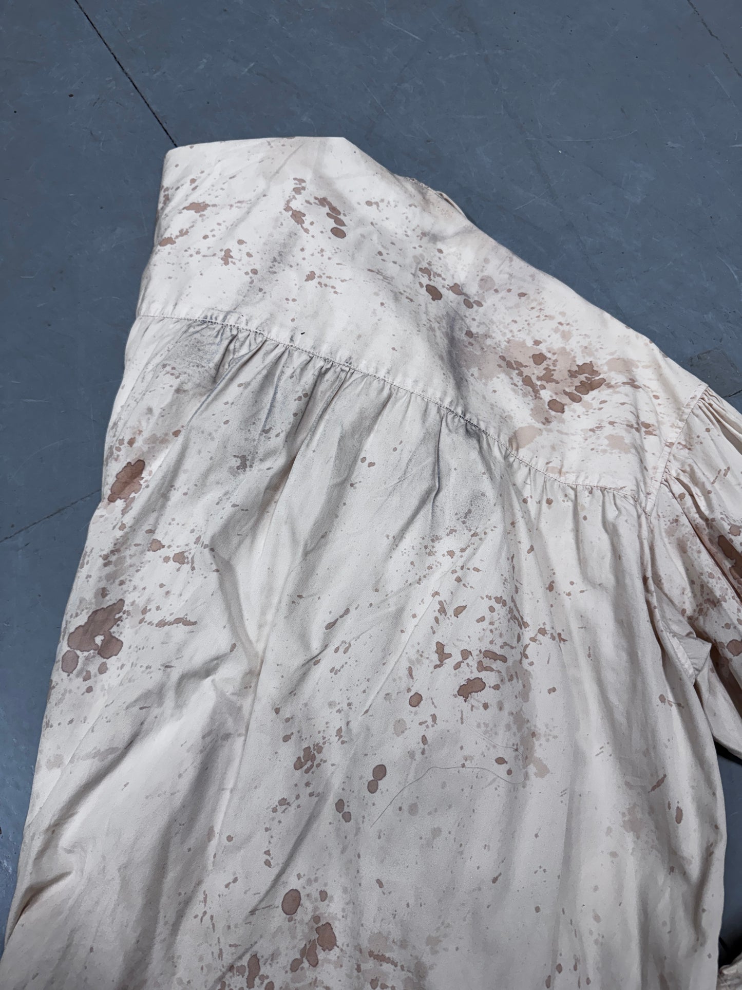 Yohji Yamamoto Pour Homme Blood Splatter Pleat Shirt