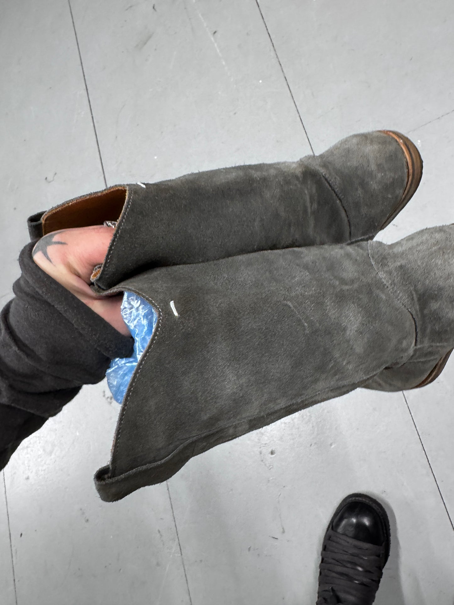 Maison Martin Margiela Suede High Boots