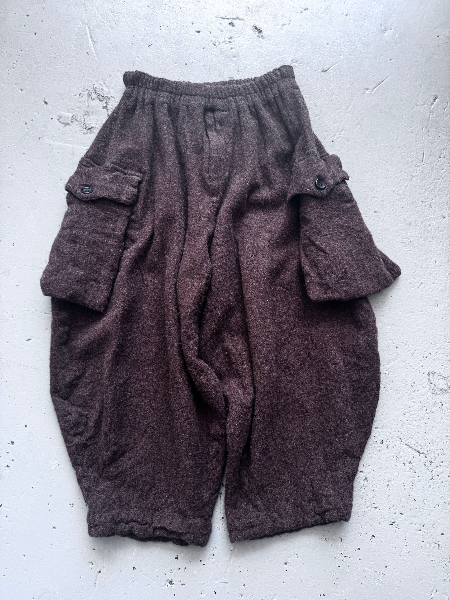 Comme Des Garcons Boiled Wool Cargo Balloon