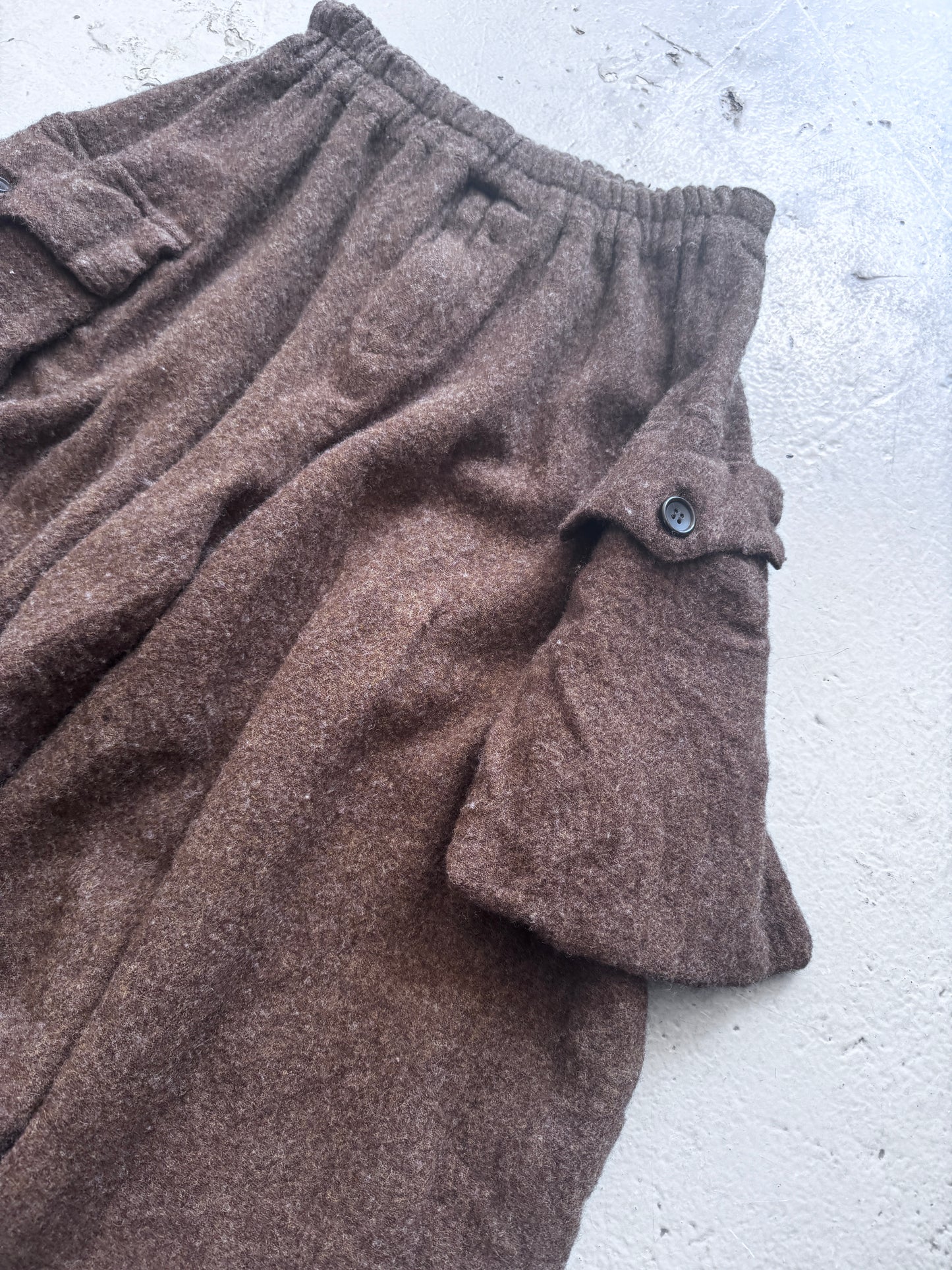 Comme Des Garcons Boiled Wool Cargo Balloon