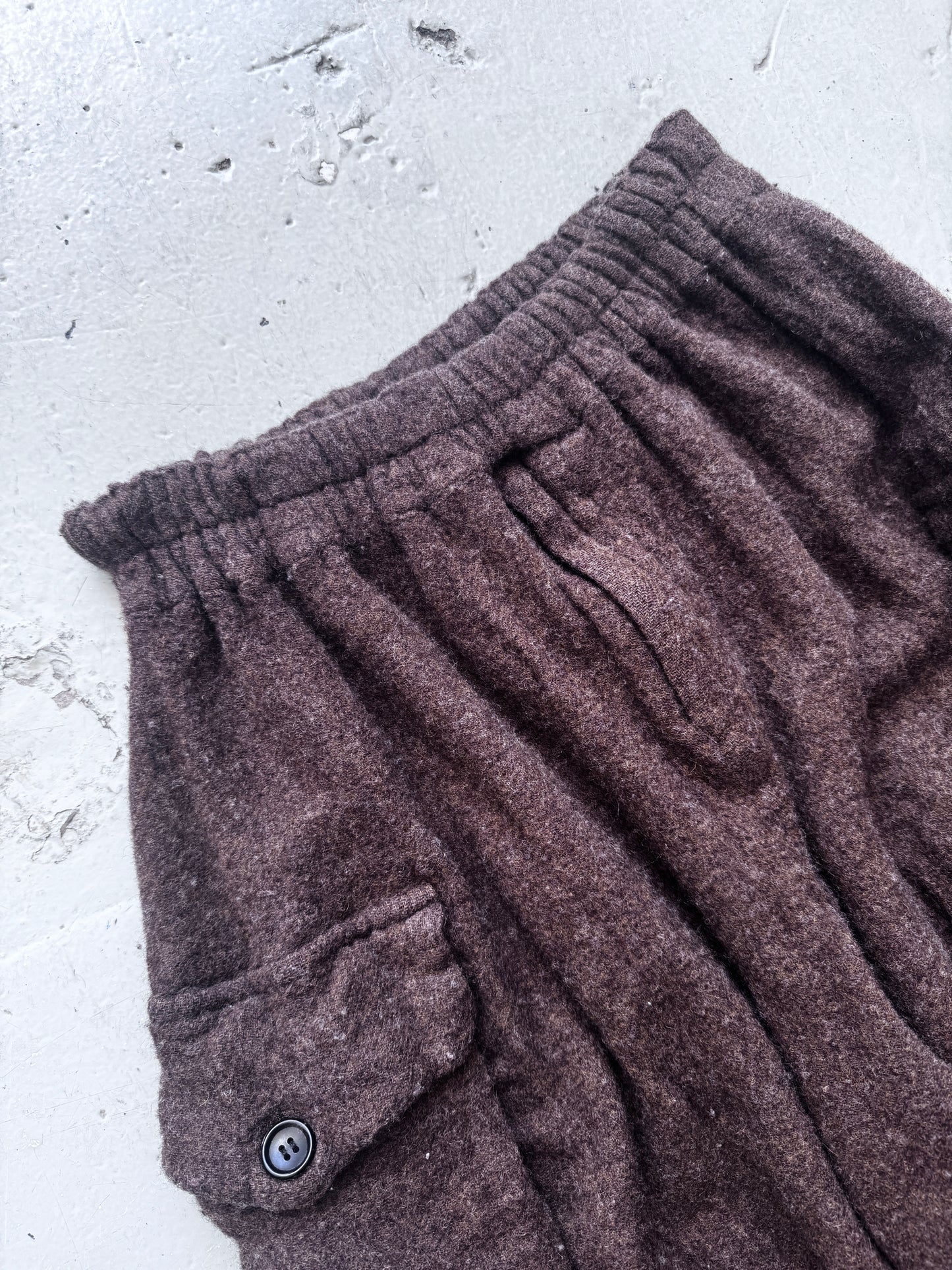 Comme Des Garcons Boiled Wool Cargo Balloon