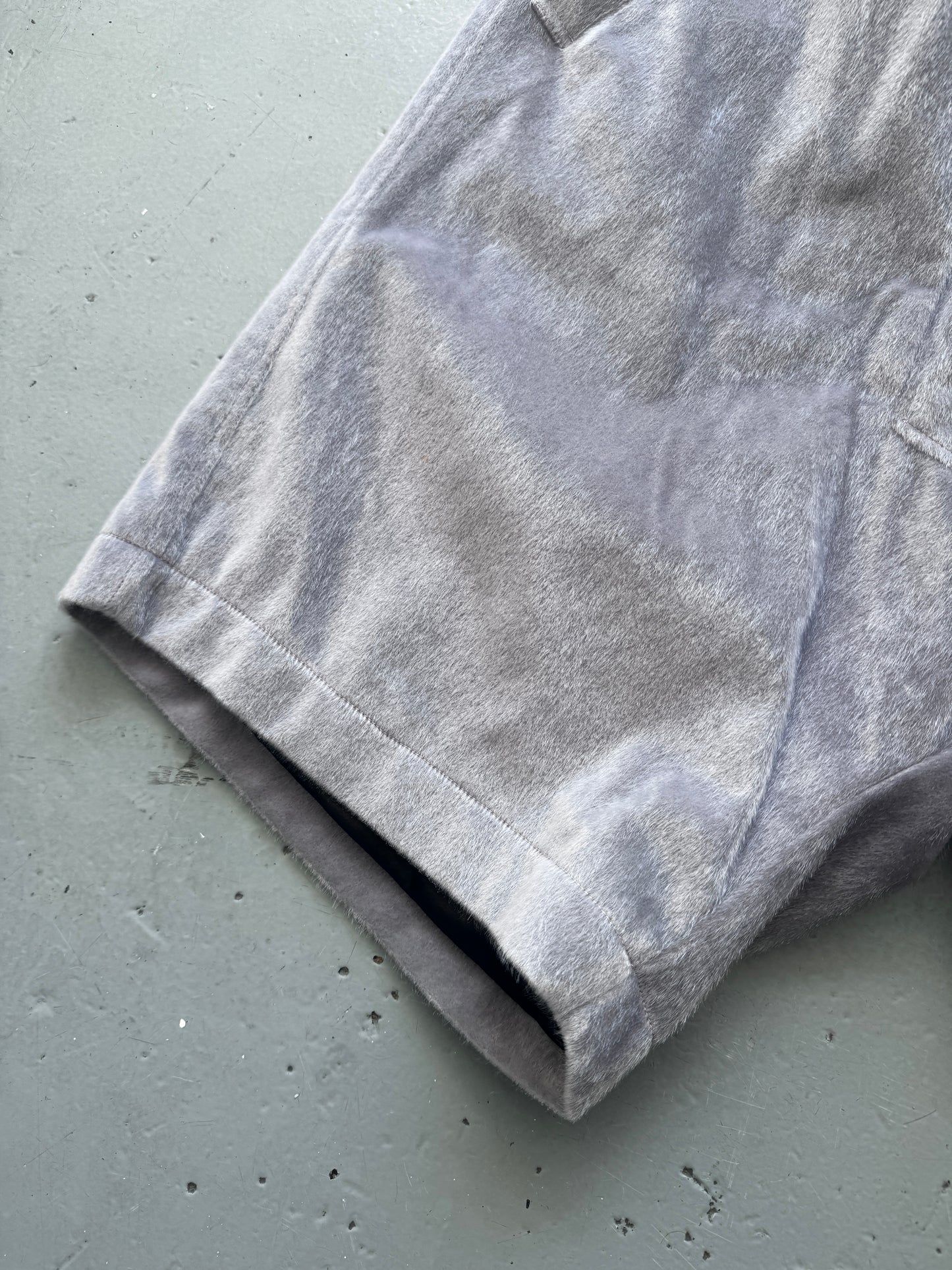 KTZ Fur Effect Drop Crotch Shorts