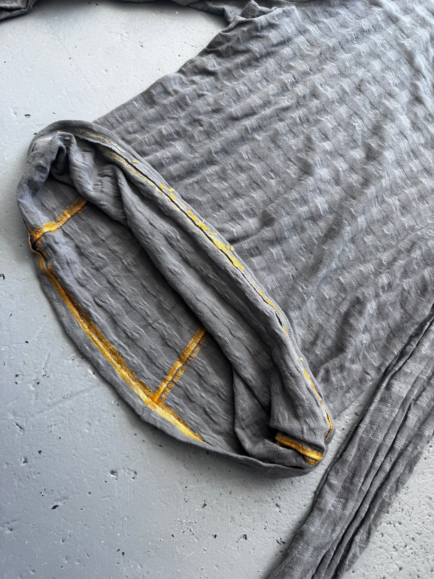 Carol Christian Poell Shirred Knit Wax Seam Longsleeve
