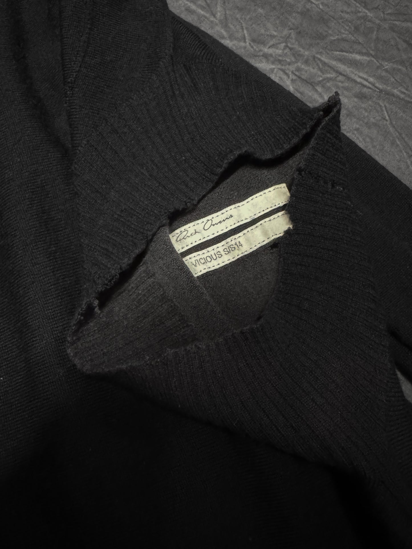 Rick Owens SS14 Vicious Distressed Oversize Knit