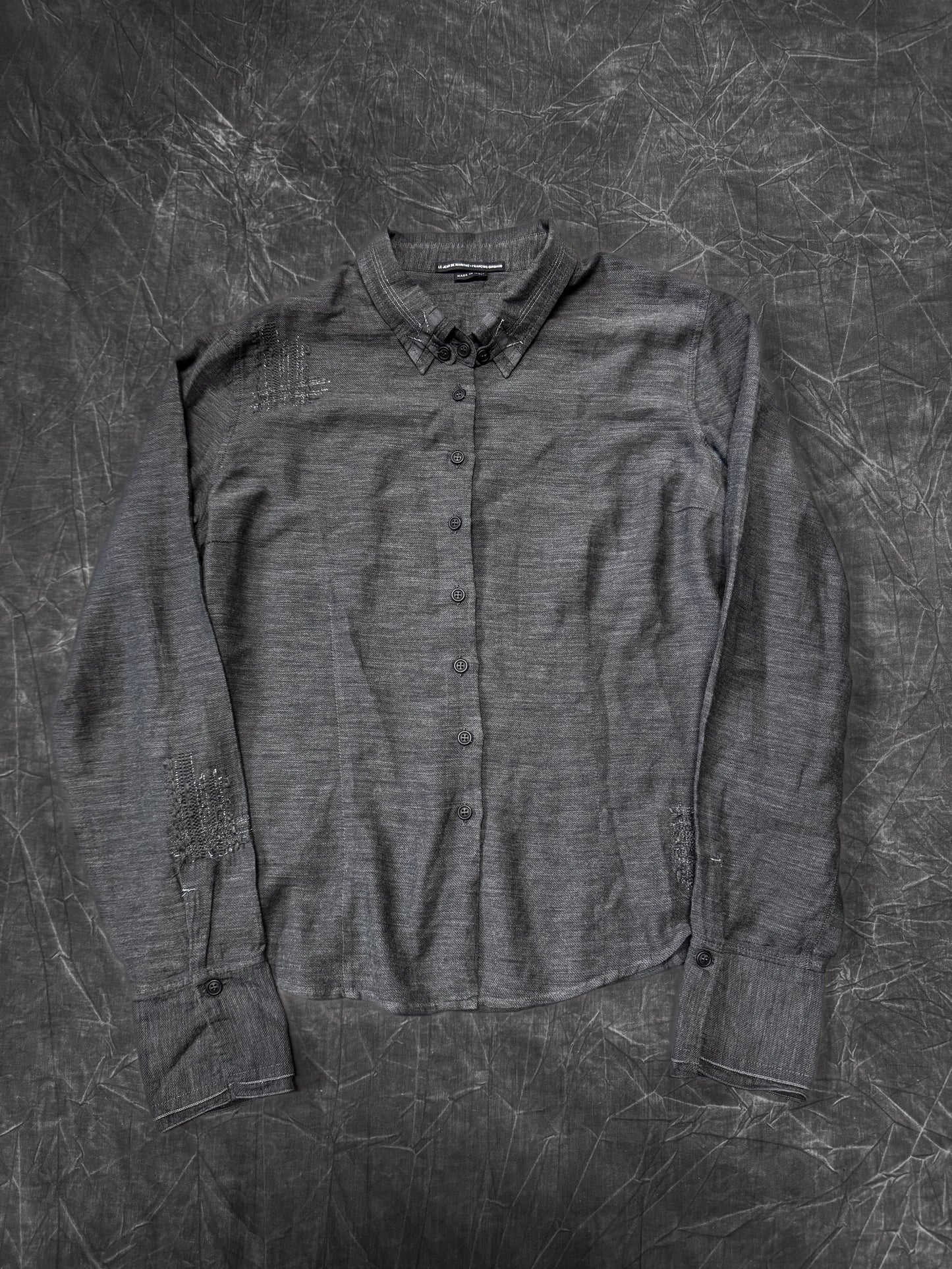 Marithe + Francois Girbaud Patching Collar Shirt