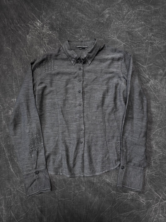 Marithe + Francois Girbaud Patching Collar Shirt
