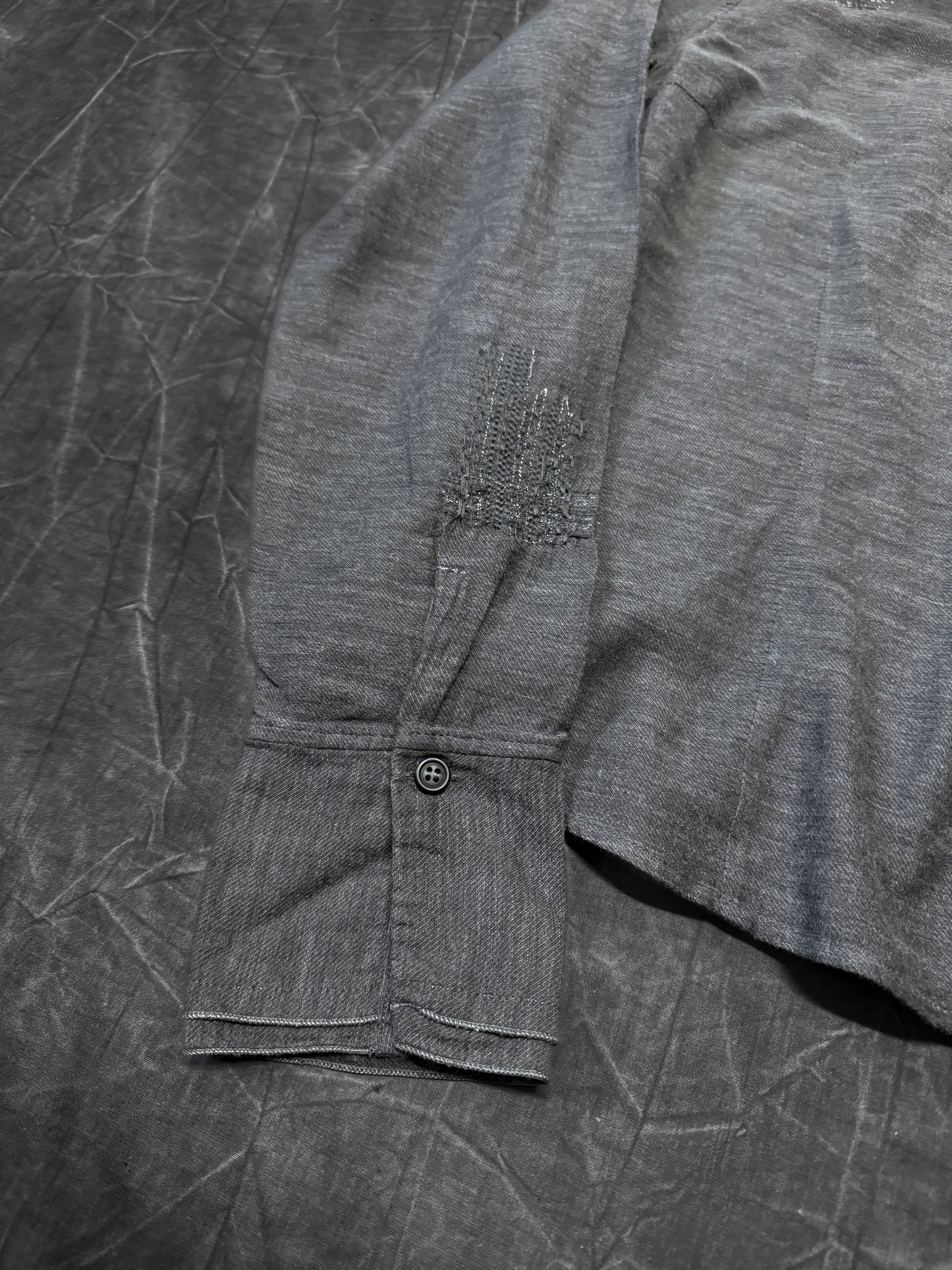 Marithe + Francois Girbaud Patching Collar Shirt