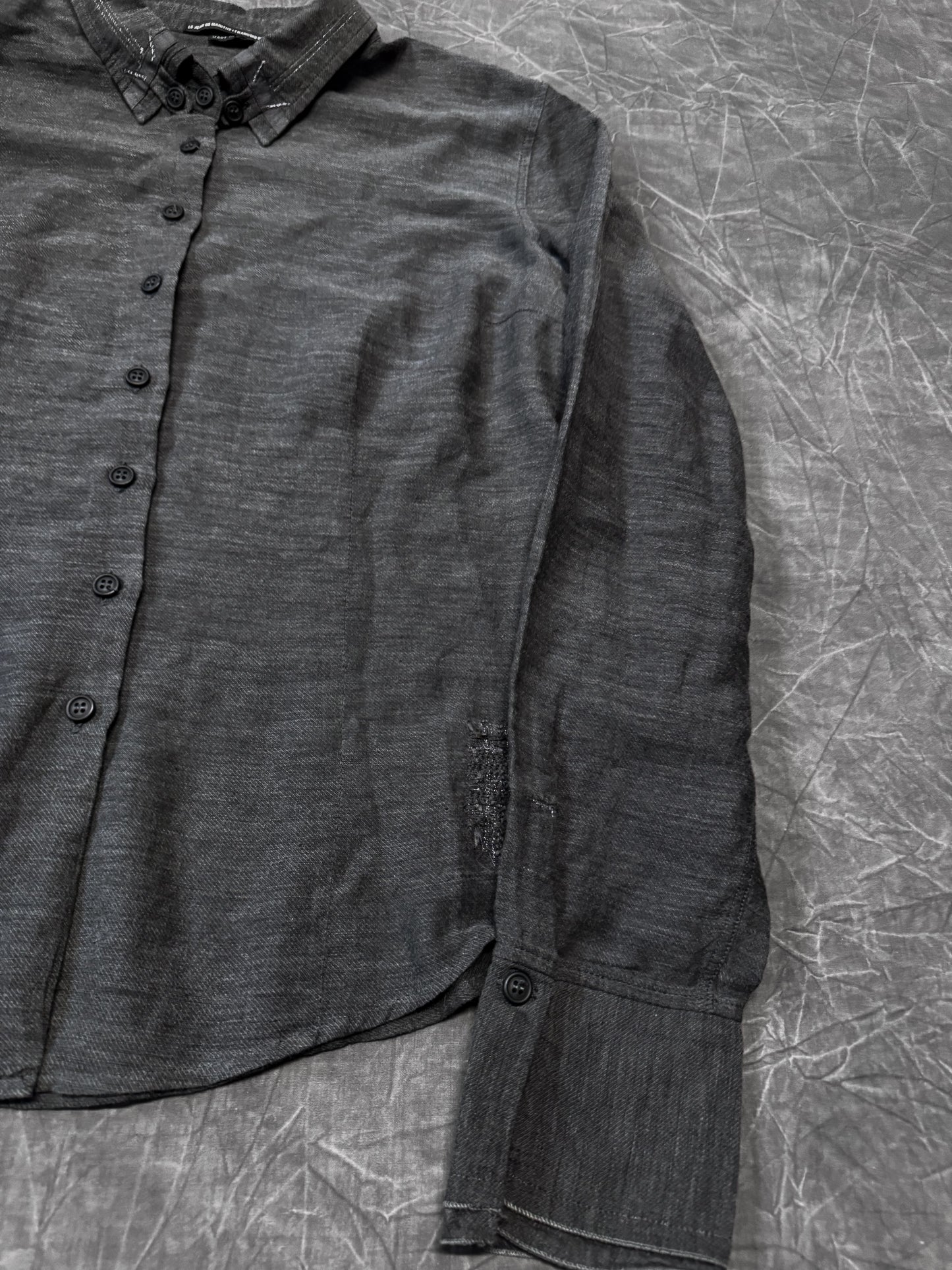 Marithe + Francois Girbaud Patching Collar Shirt