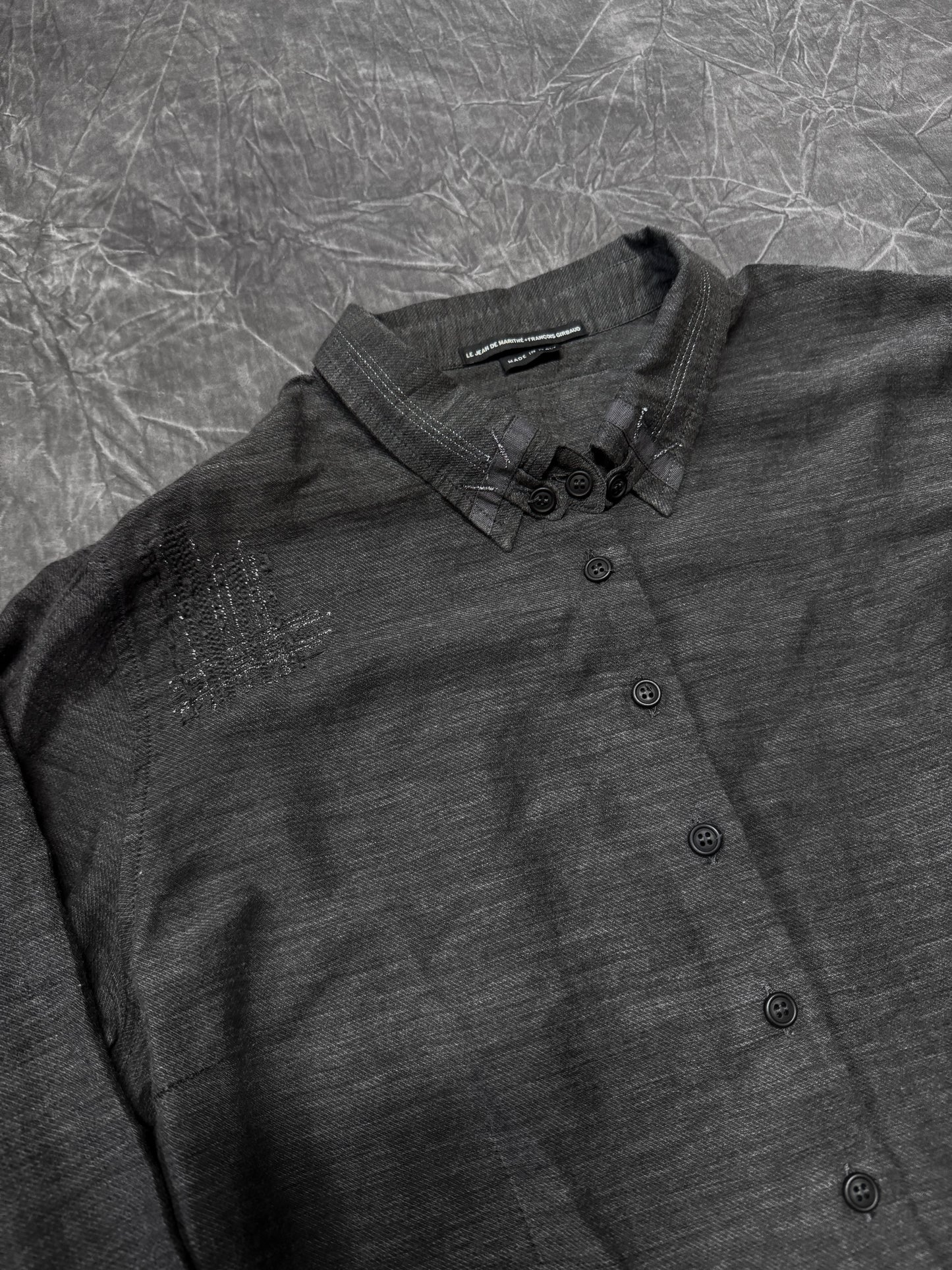 Marithe + Francois Girbaud Patching Collar Shirt