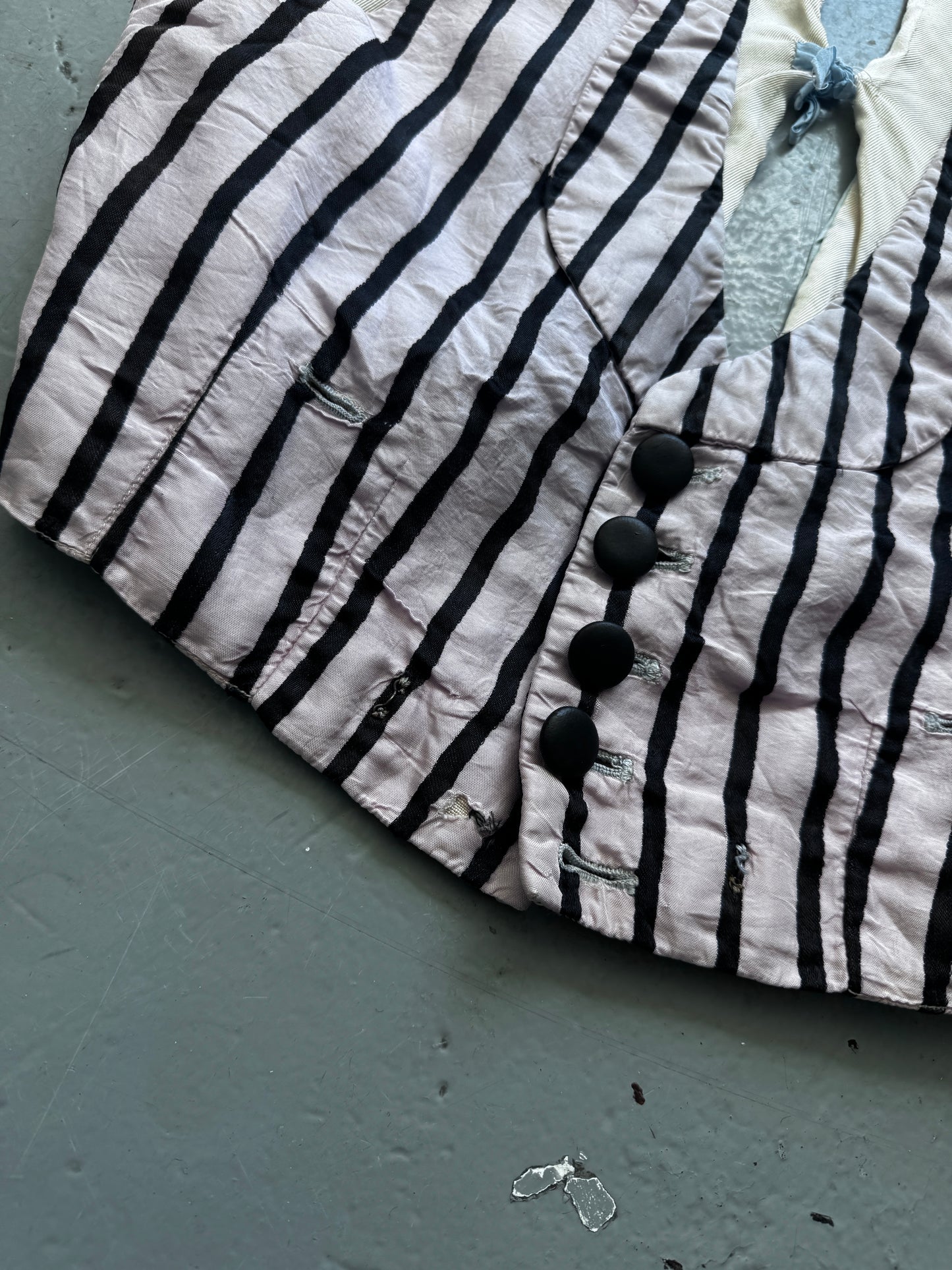 Antique Theatrical Button and Tie Waistcoat