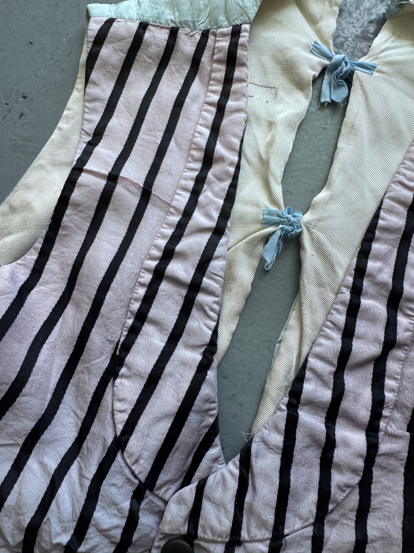 Antique Theatrical Button and Tie Waistcoat