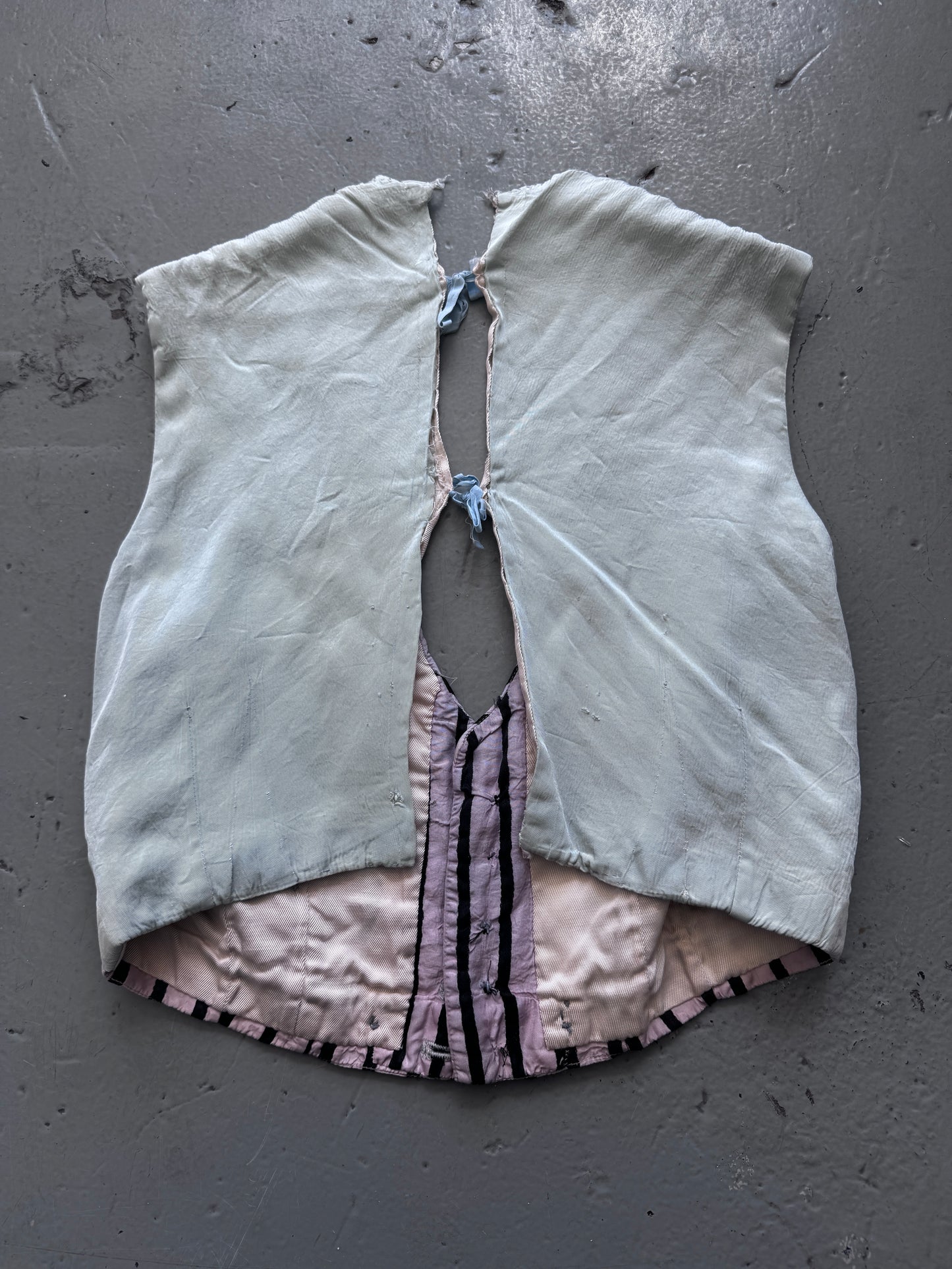 Antique Theatrical Button and Tie Waistcoat