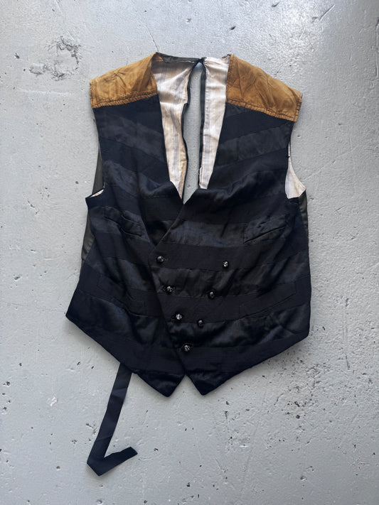 Antique Theatrical Button and Tie Waistcoat