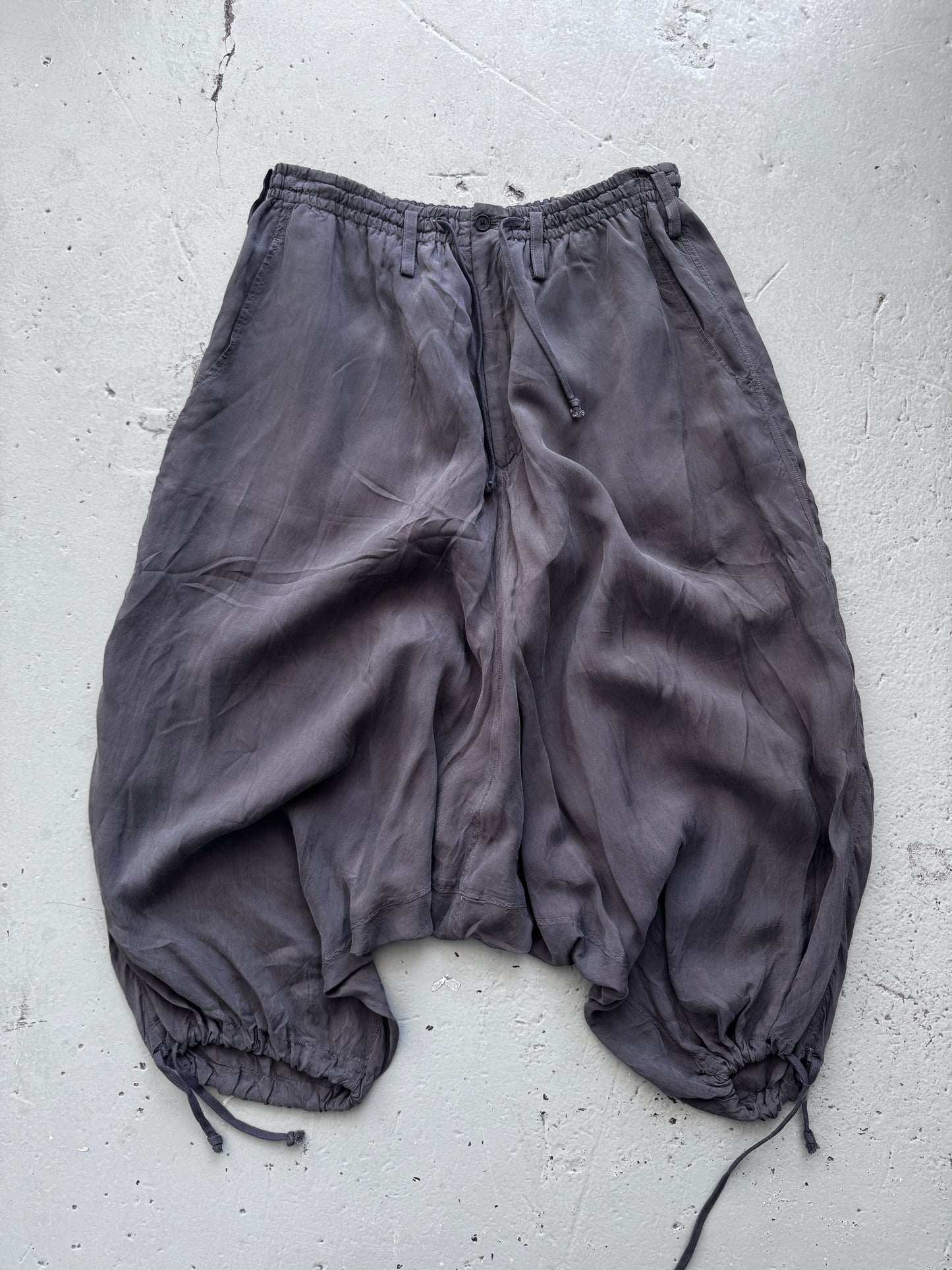 Yohji Yamamoto Y's Silk like Drop Crotch Trouser