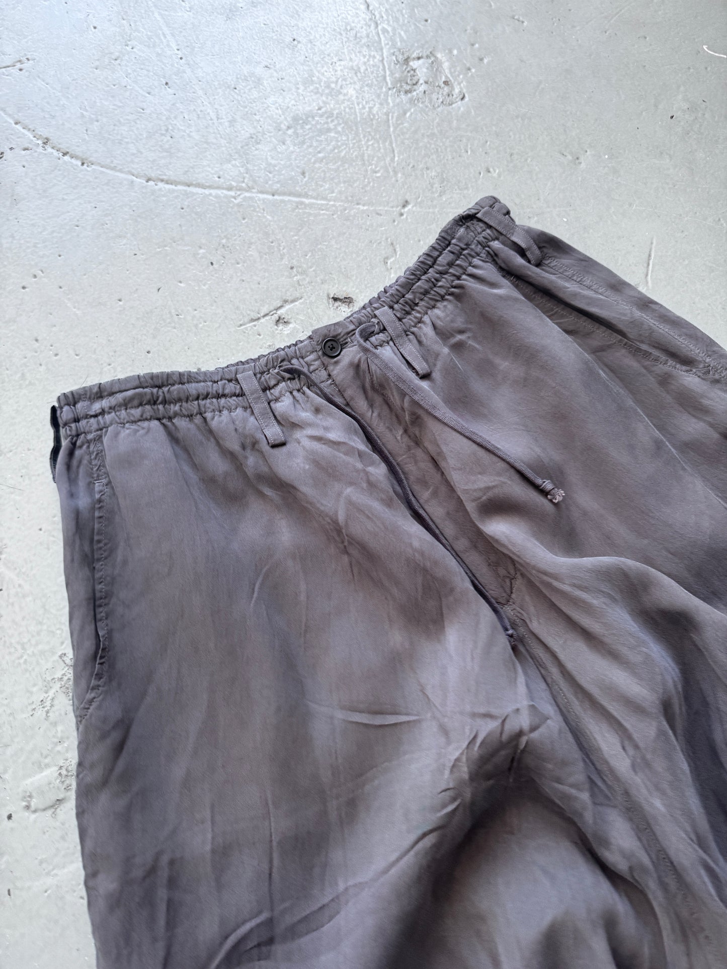 Yohji Yamamoto Y's Silk like Drop Crotch Trouser