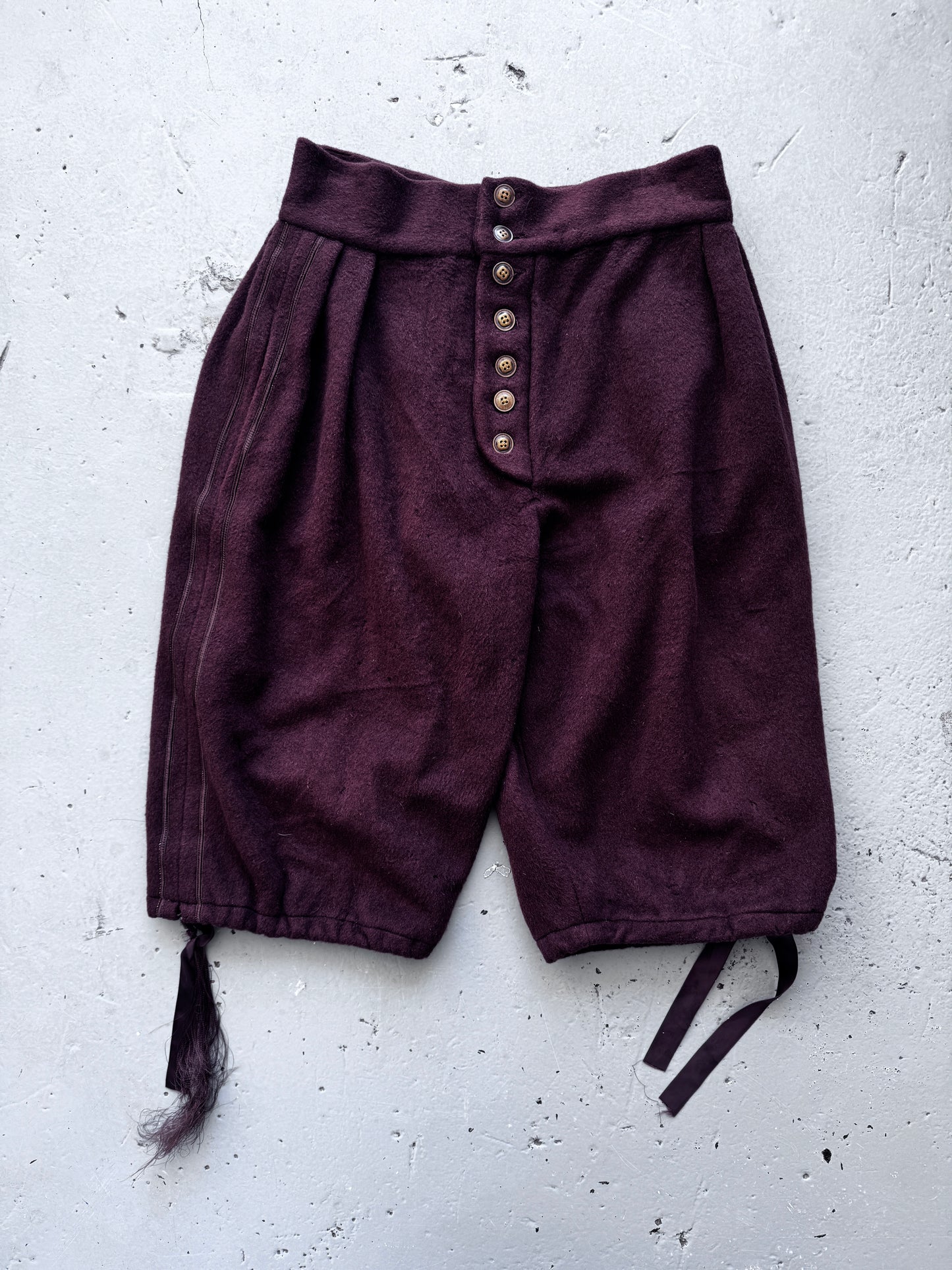 Antique Theatrical Wool Short Trouser
