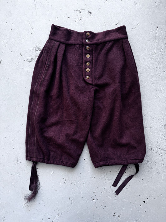 Antique Theatrical Wool Short Trouser