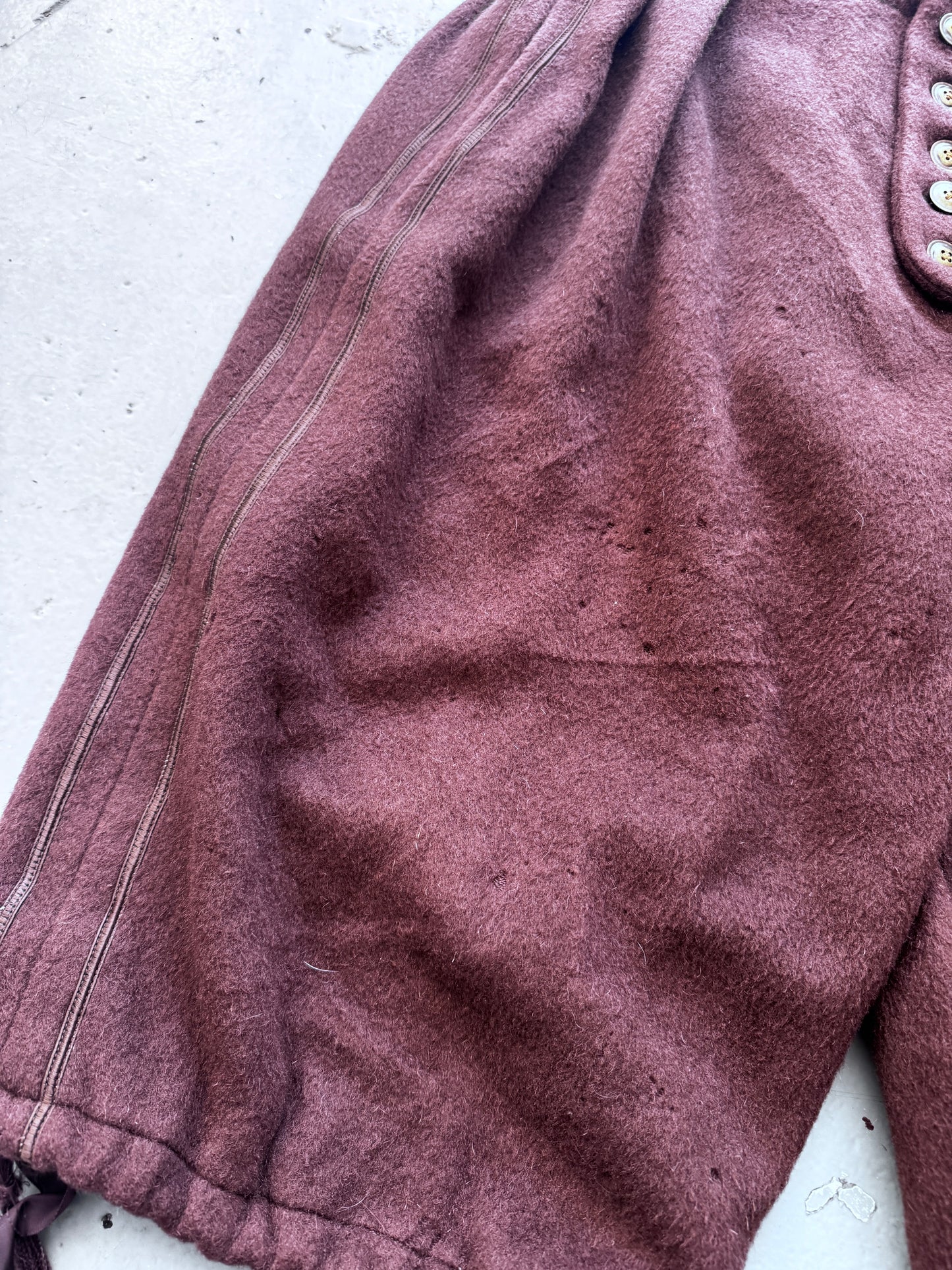 Antique Theatrical Wool Short Trouser