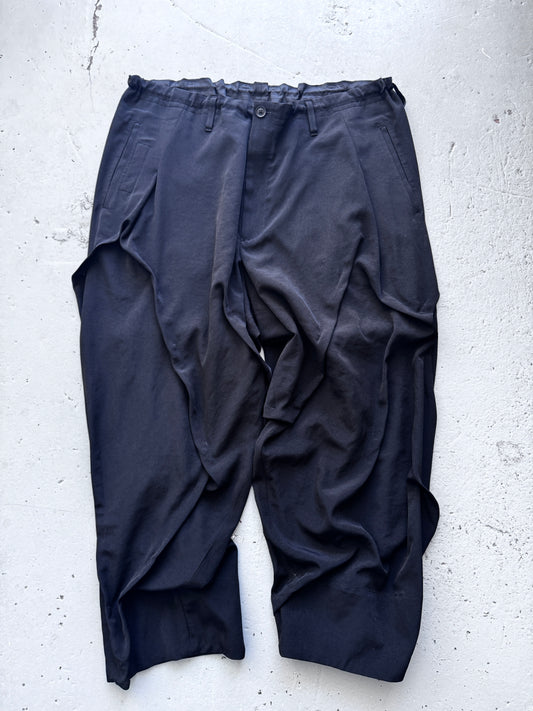 Yohji Yamamoto Pour Homme Crinkle Seam Suit Trouser