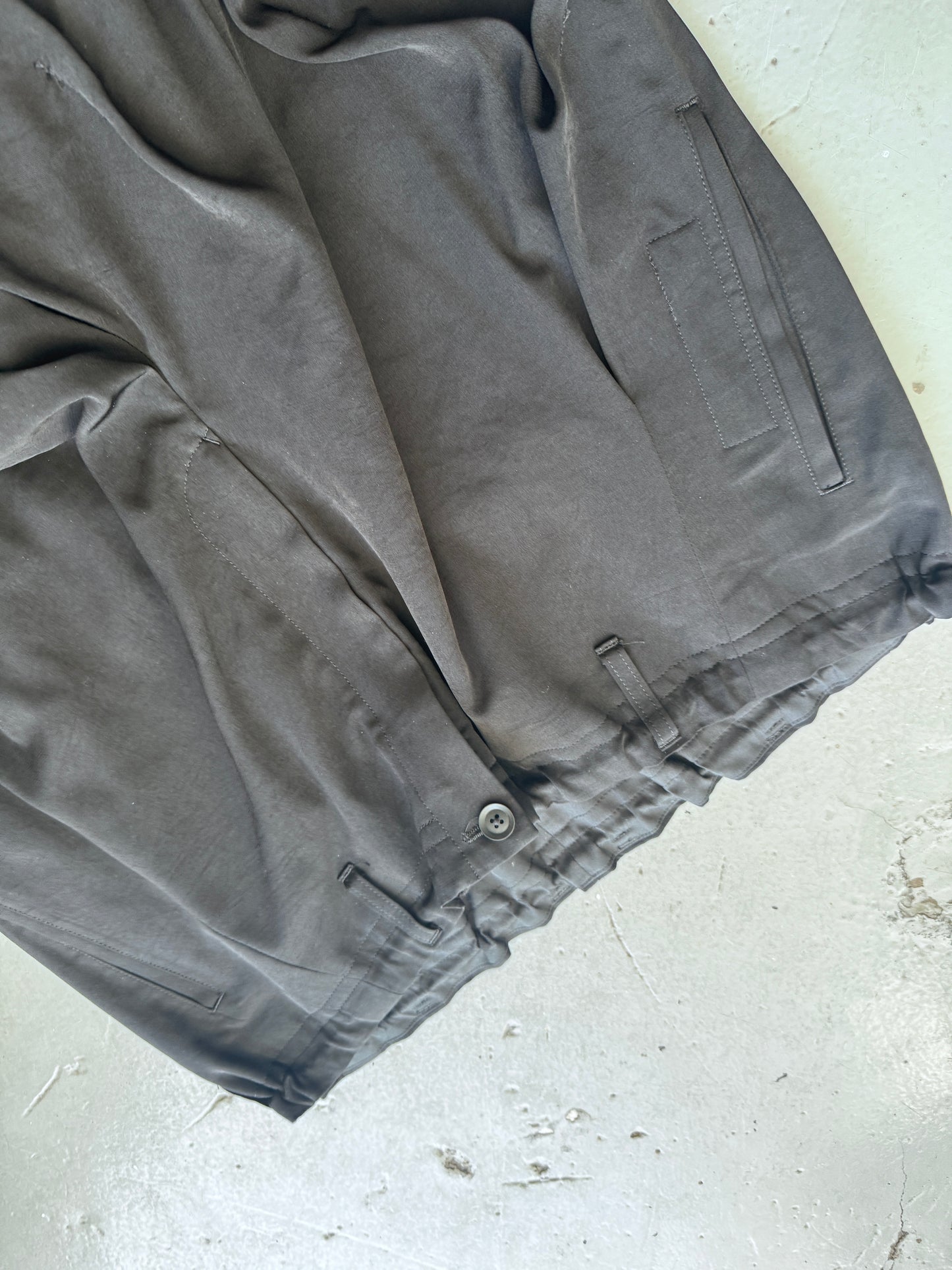 Yohji Yamamoto Pour Homme Crinkle Seam Suit Trouser