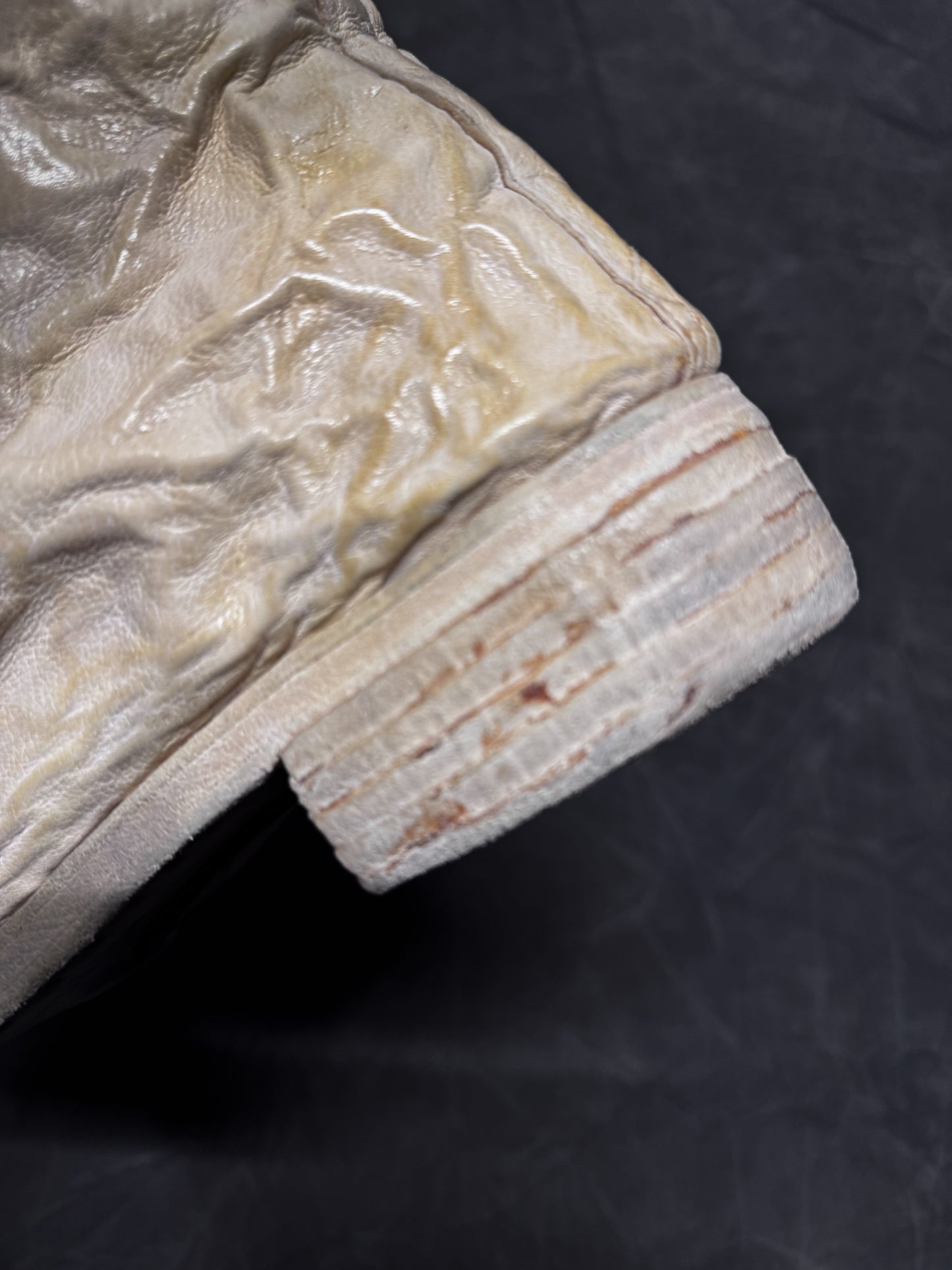 Carol Christian Poell Aluminium and Kangaroo Leather Crush Boots