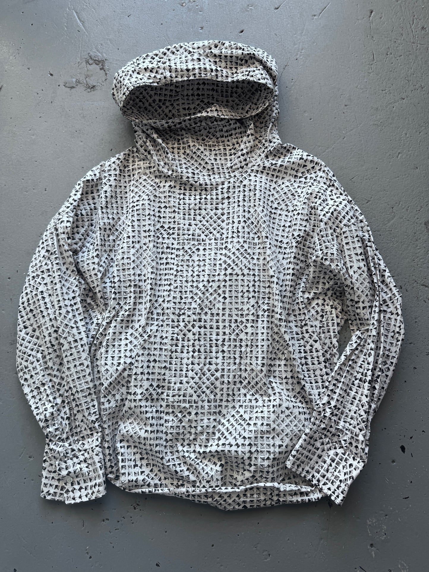 Lad Musician Trompe Stud Hooded Shirt
