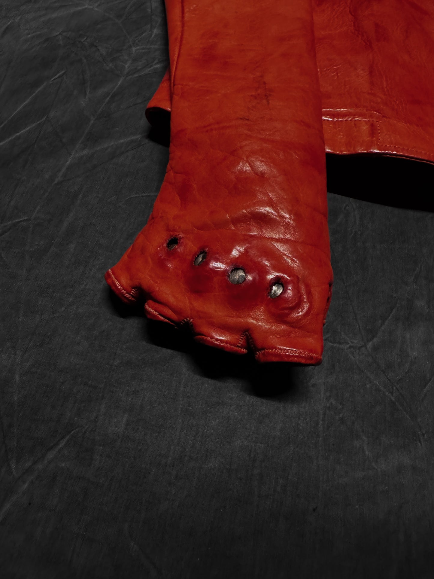 Carol Christian Poell Bison Leather Gloved Prosthetic Jacket