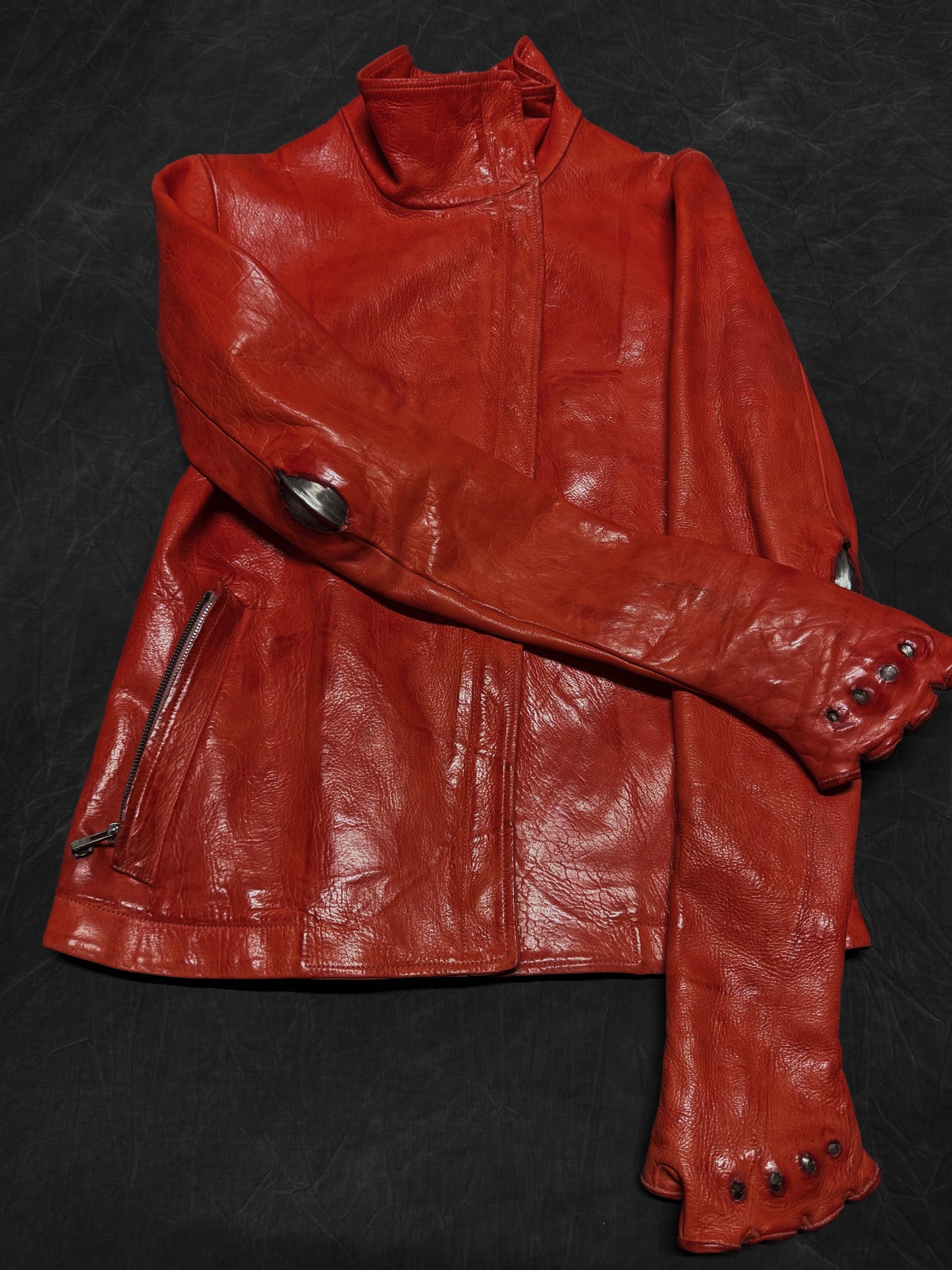 Carol Christian Poell Bison Leather Gloved Prosthetic Jacket