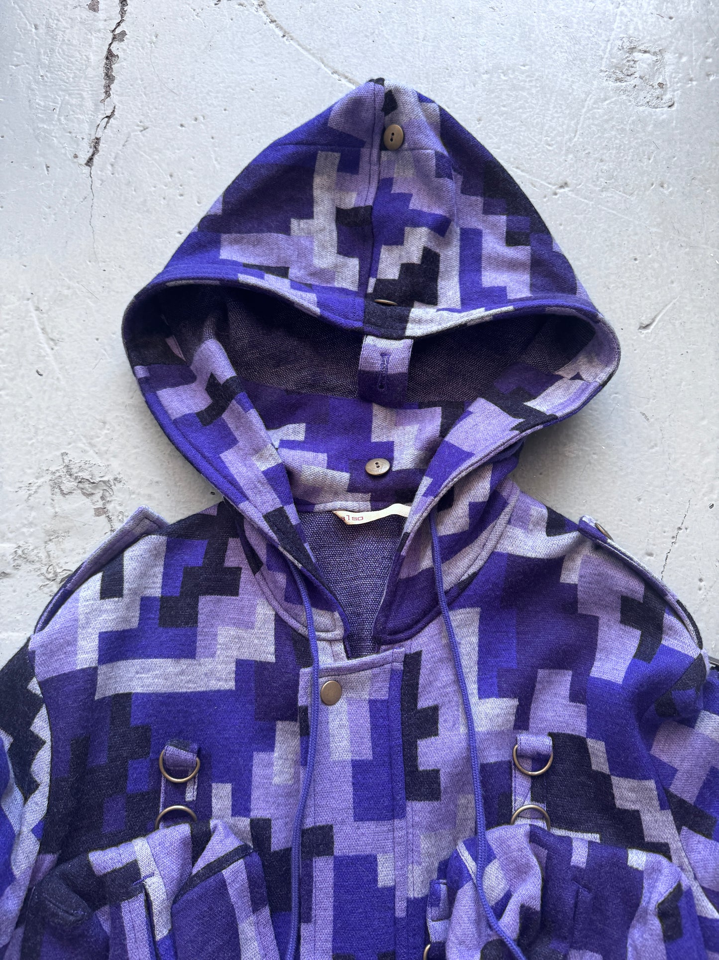 beauty:beast also digi camo cargo knit hoodie